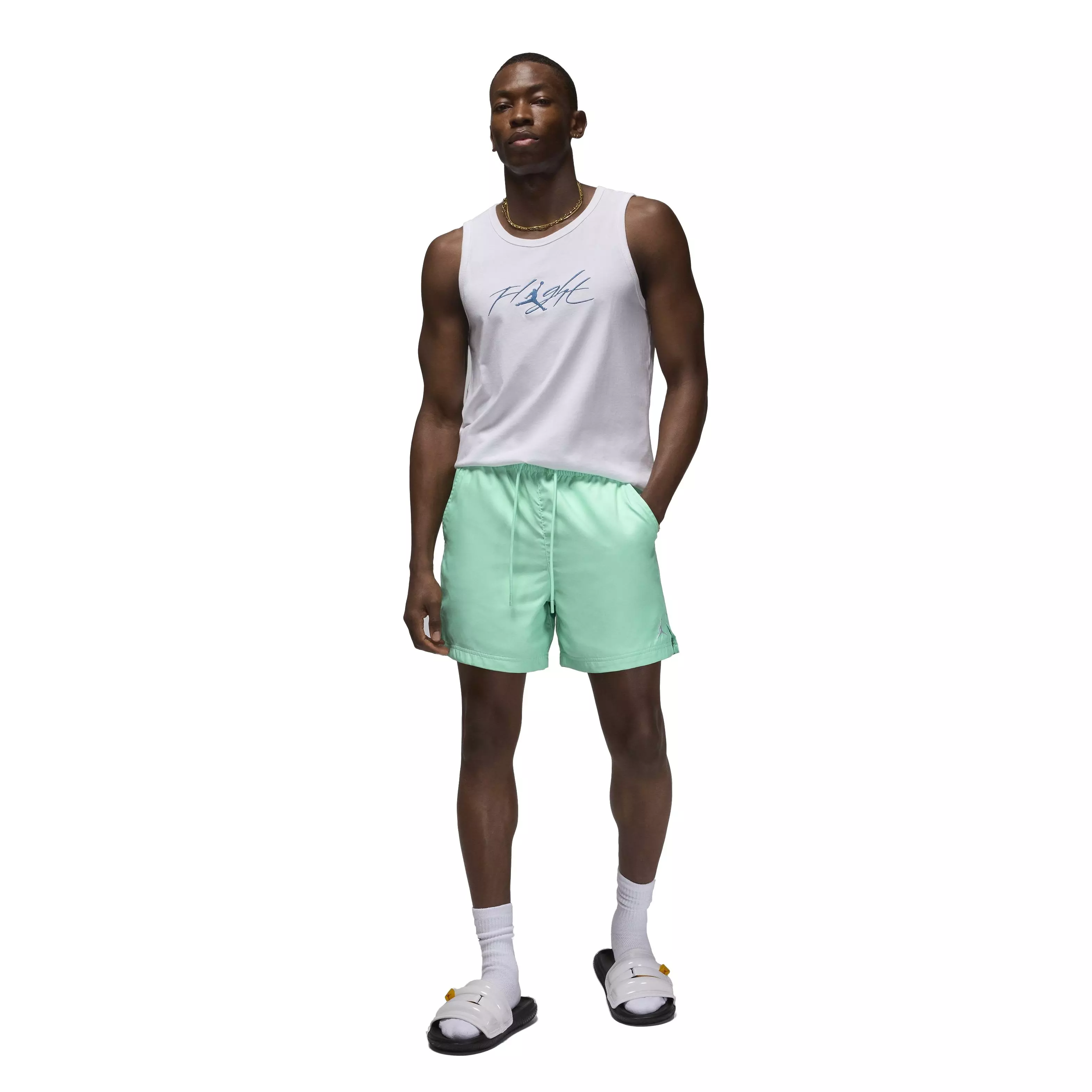 Jordan Men's Essentials Poolside LBR 5" Shorts -Green - GREEN