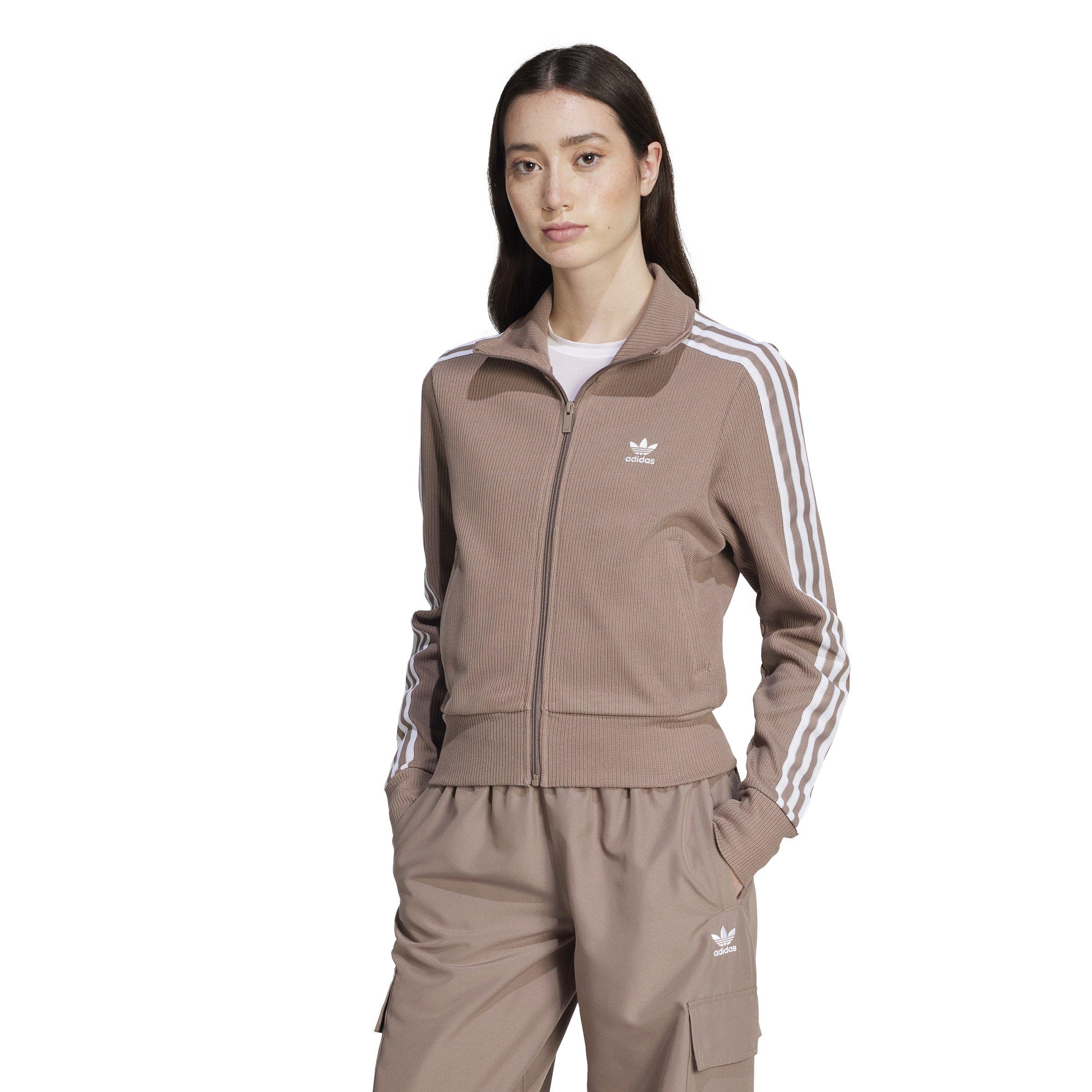 adidas Originals Women's Knitted Jacket - Brown - BROWN Thumbnail View 1