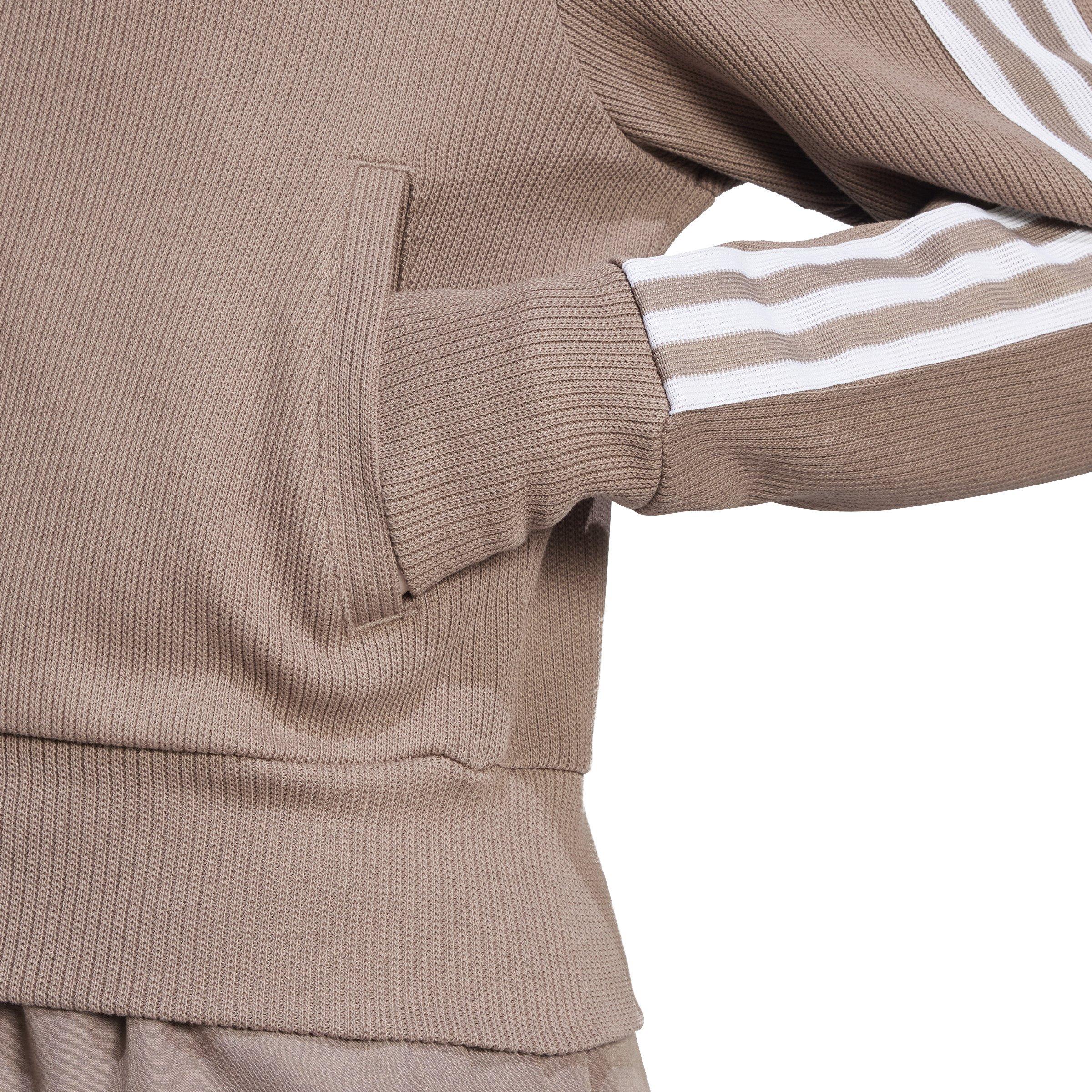 adidas Originals Women's Knitted Jacket -Brown - BROWN Thumbnail View 4