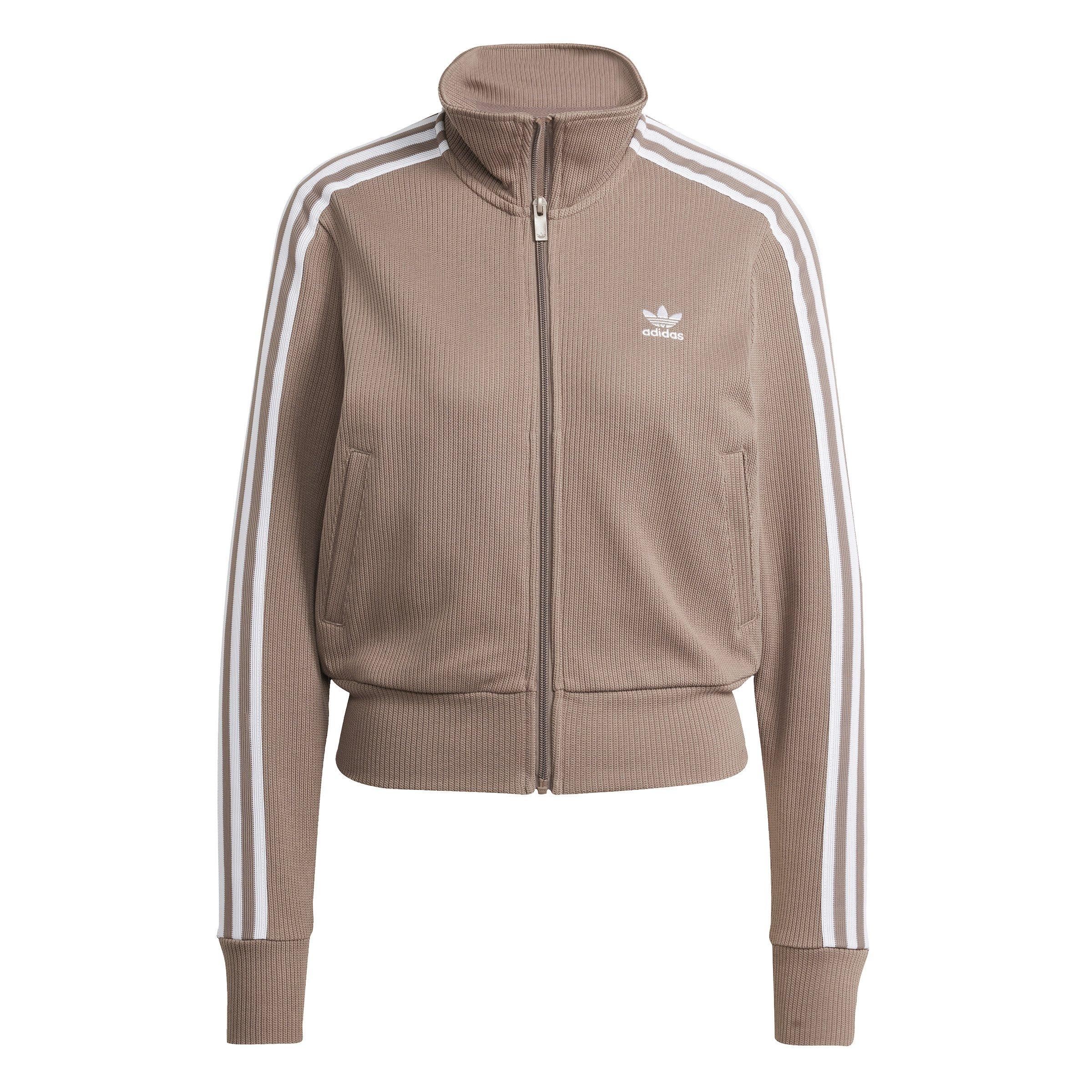 adidas Originals Women's Knitted Jacket - Brown - BROWN Thumbnail View 6