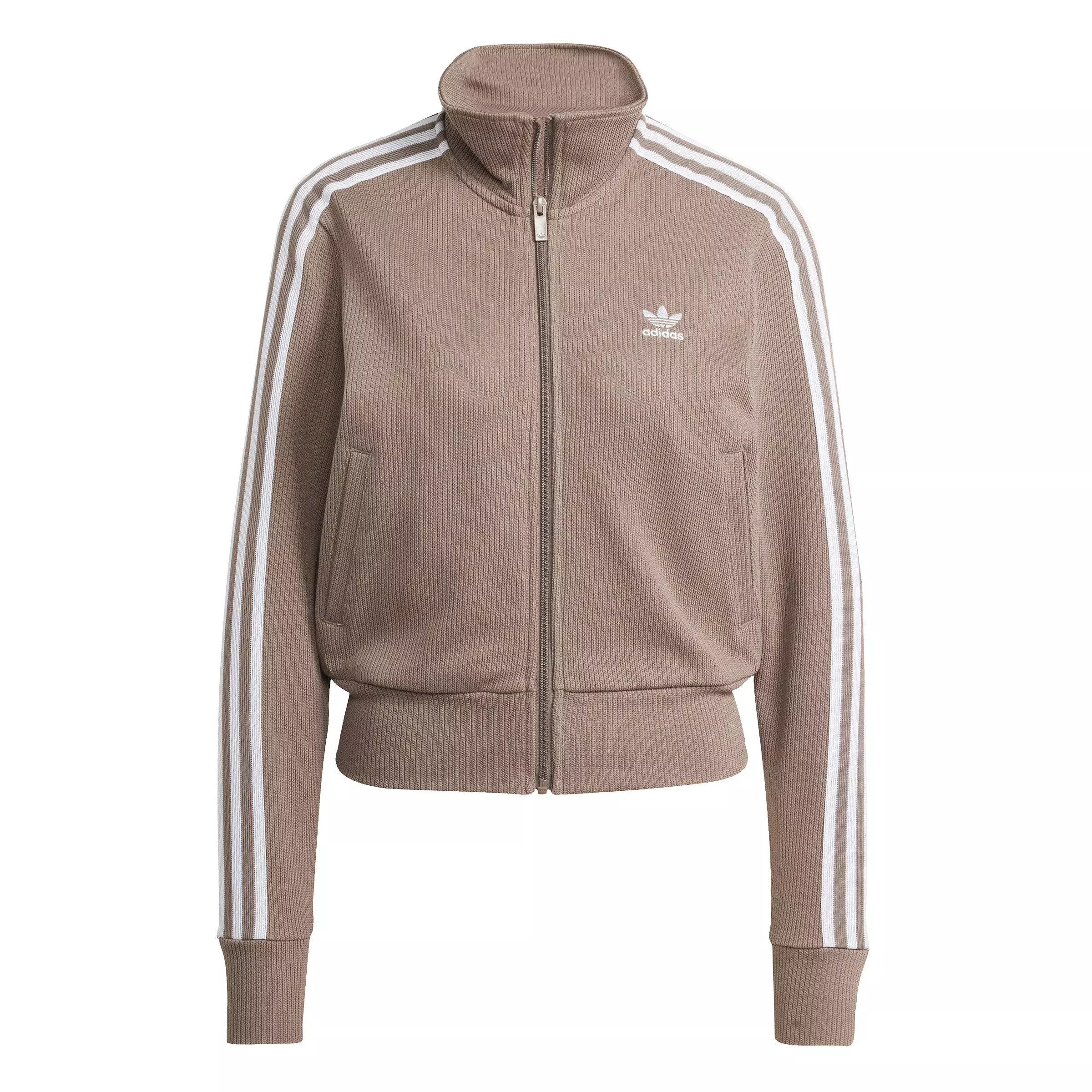 adidas Originals Women's Knitted Jacket -Brown - BROWN