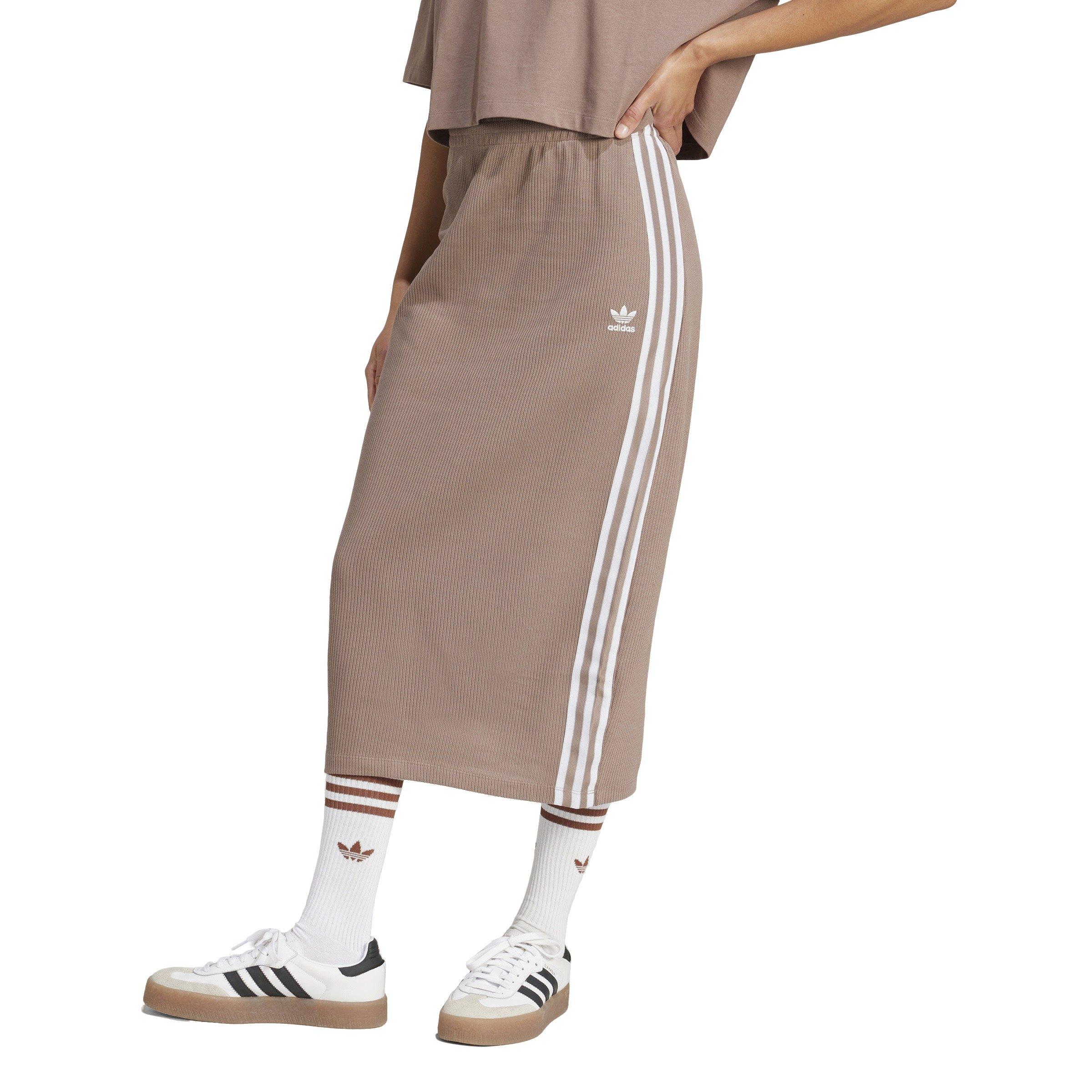 adidas Originals Women's Knit Skirt -Brown - BROWN Thumbnail View 1