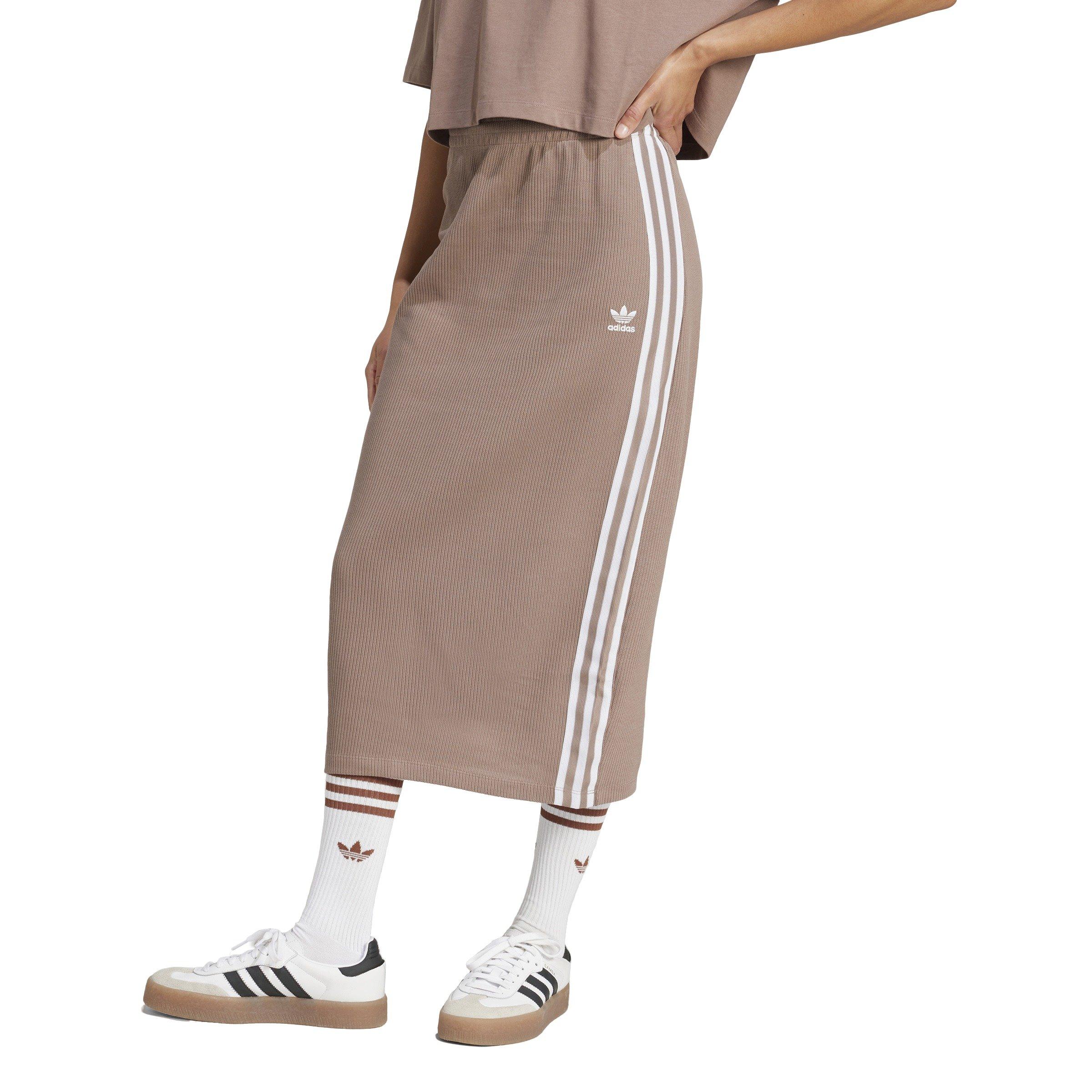 adidas Originals Women's Knit Skirt -Brown - BROWN