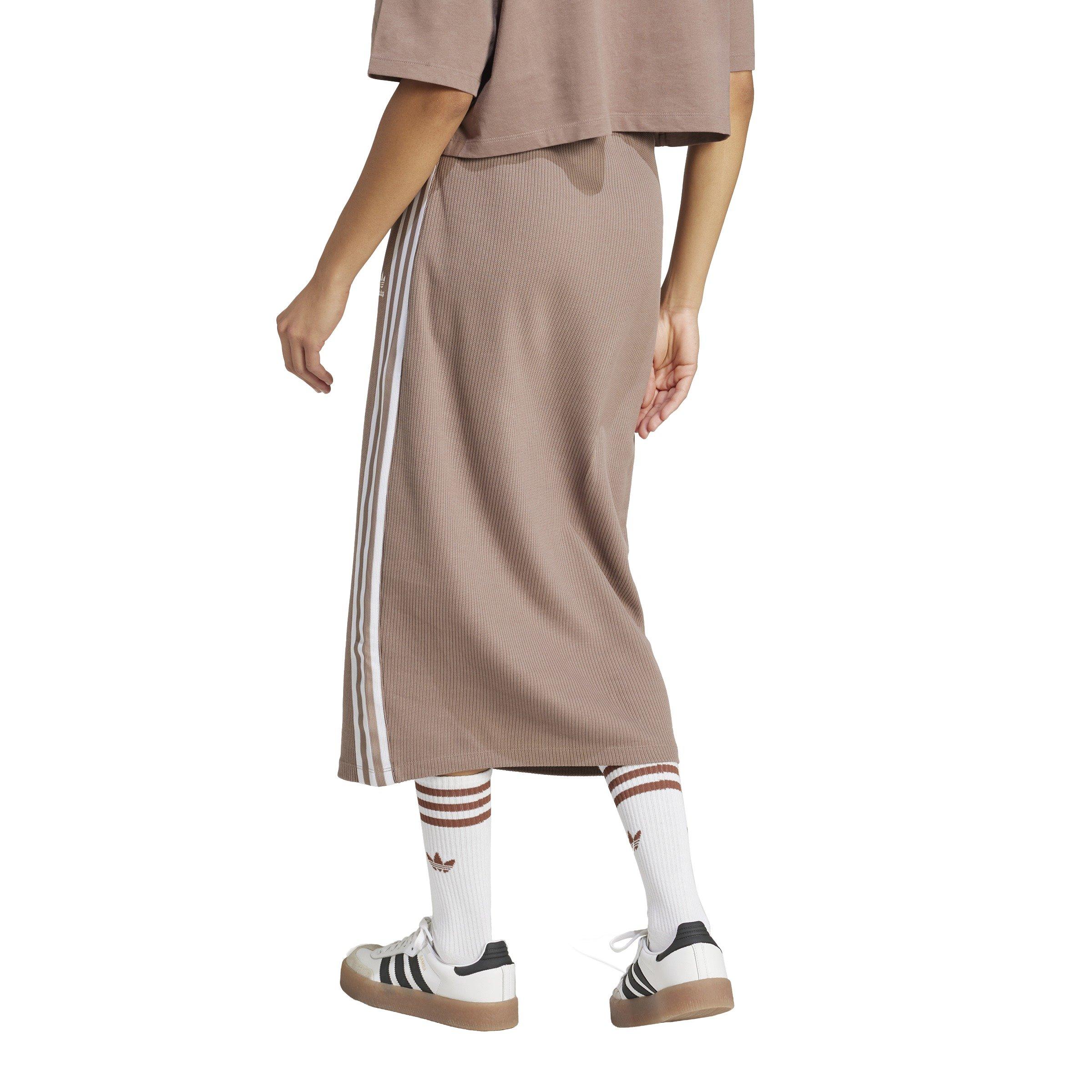 adidas Originals Women's Knit Skirt -Brown - BROWN Thumbnail View 2