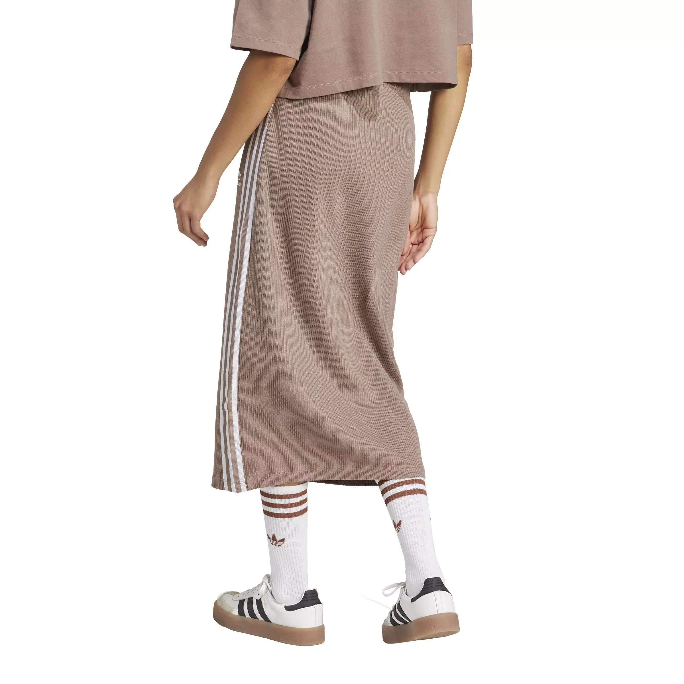 adidas Originals Women's Knit Skirt -Brown - BROWN