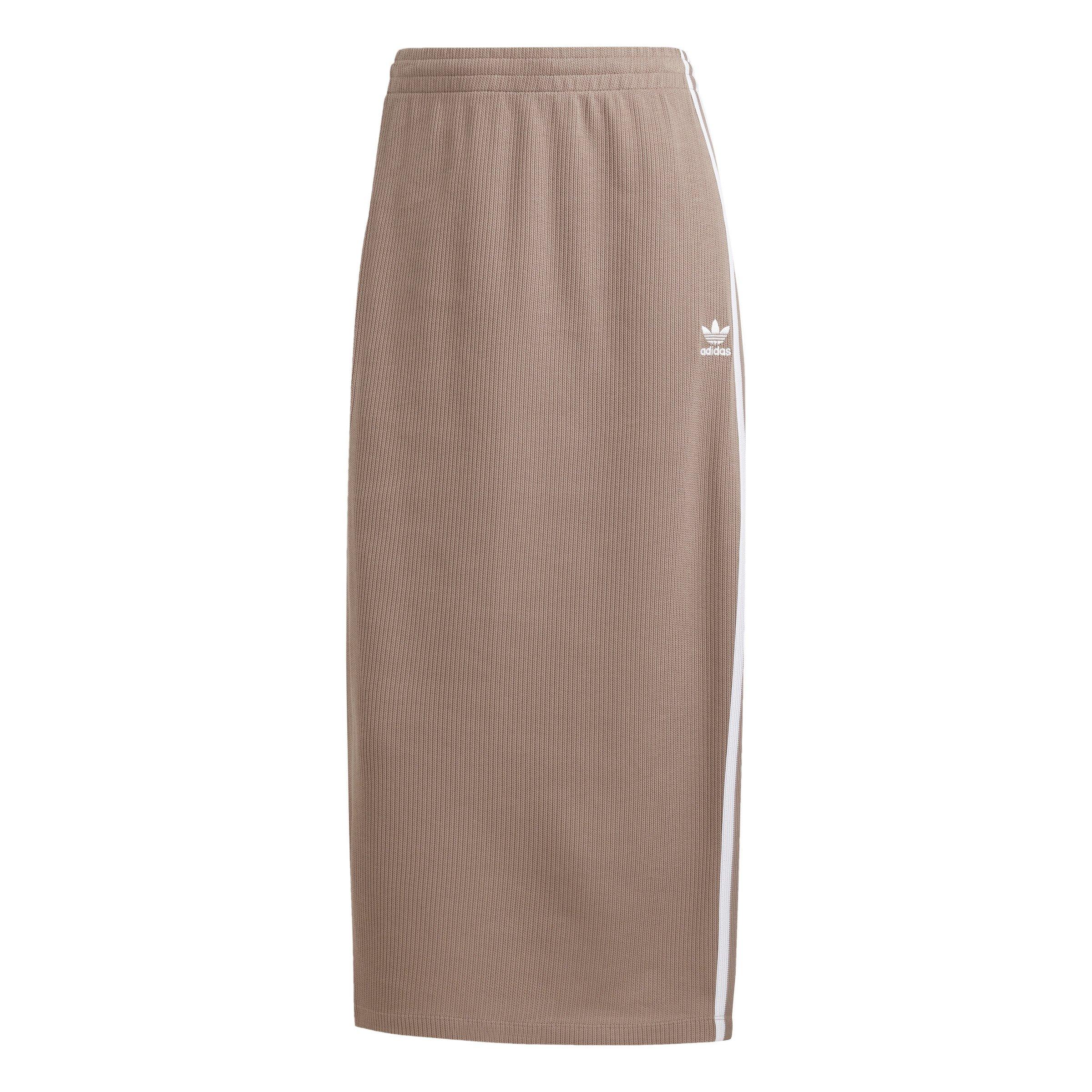 adidas Originals Women's Knit Skirt -Brown - BROWN Thumbnail View 6