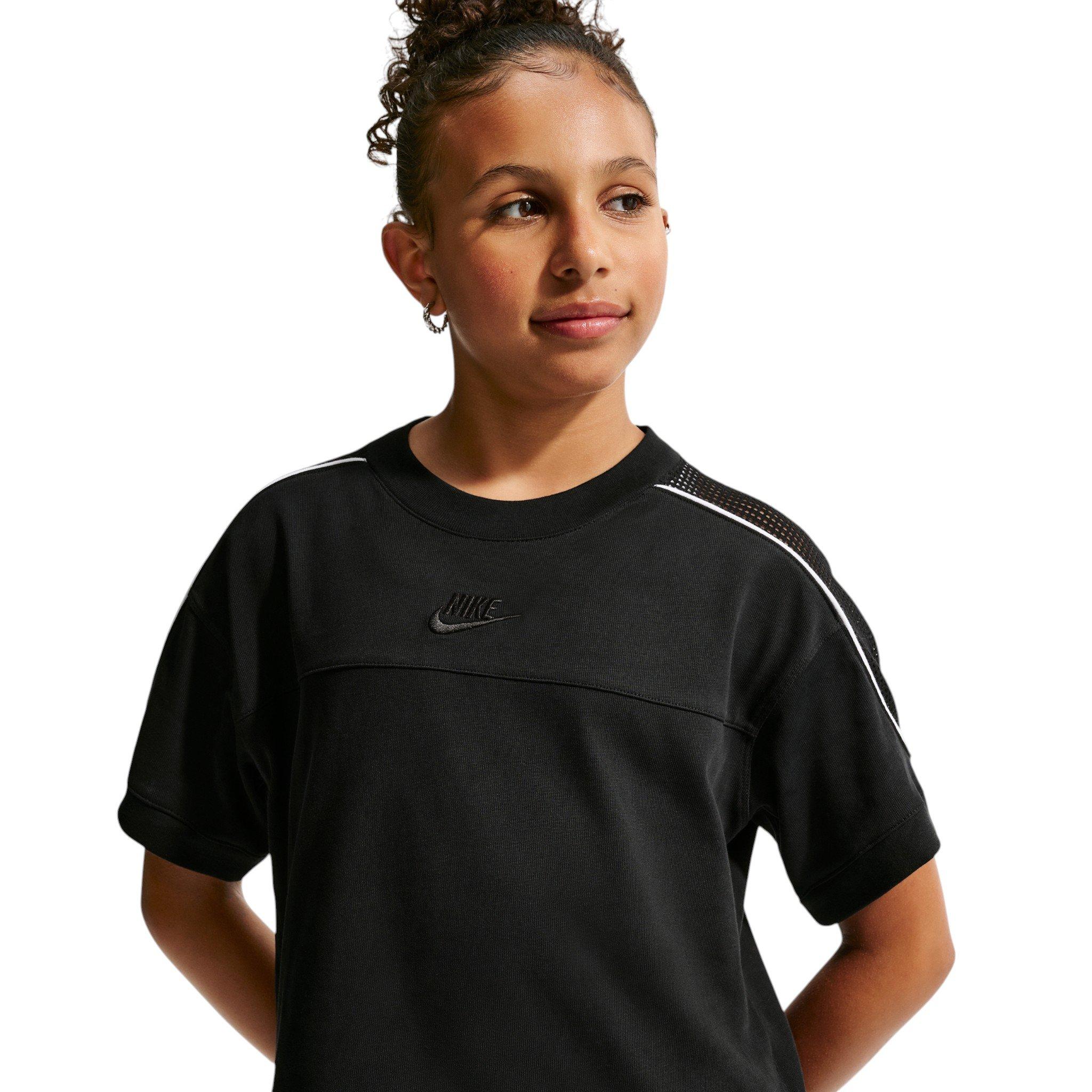Nike Sportswear Collection Big Kids' Black Short-Sleeve Top