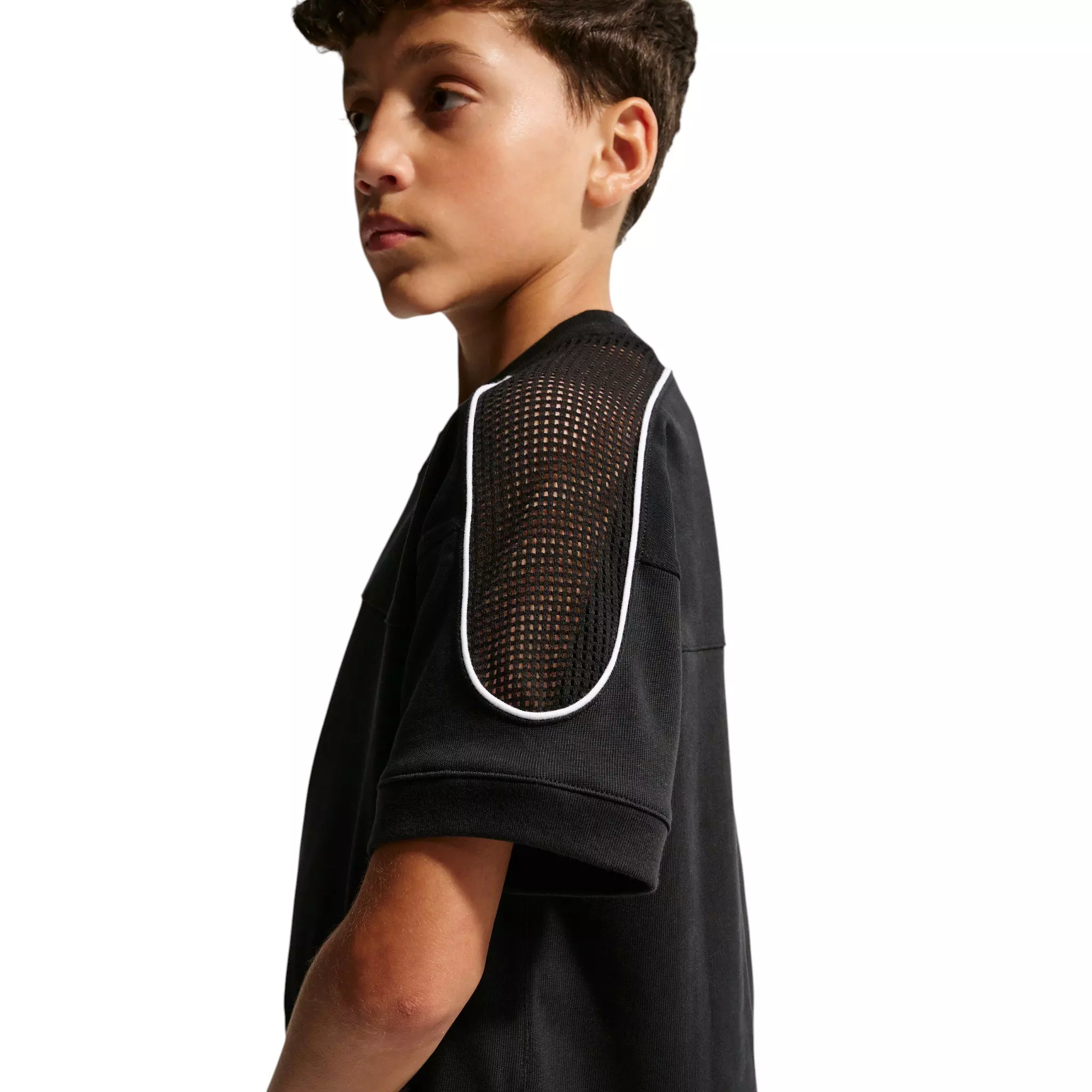 Nike Big Kids' Sportswear Collection Short-Sleeve Top - Black - BLACK
