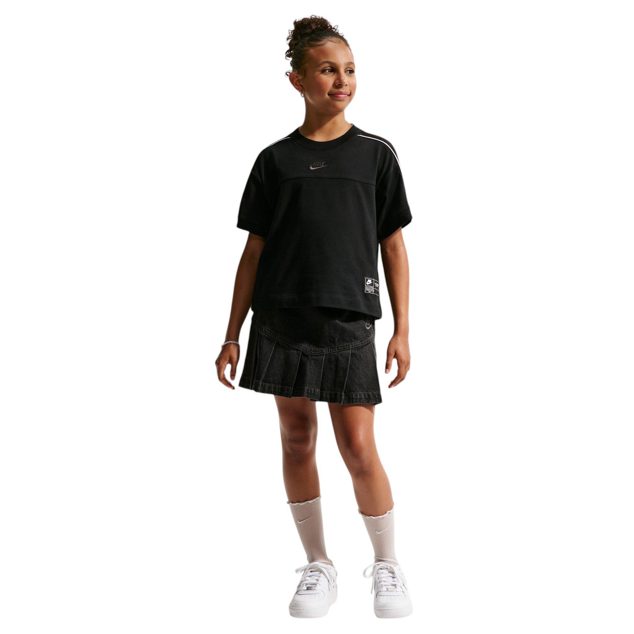 Nike Sportswear Collection Big Kids' Black Short-Sleeve Top
