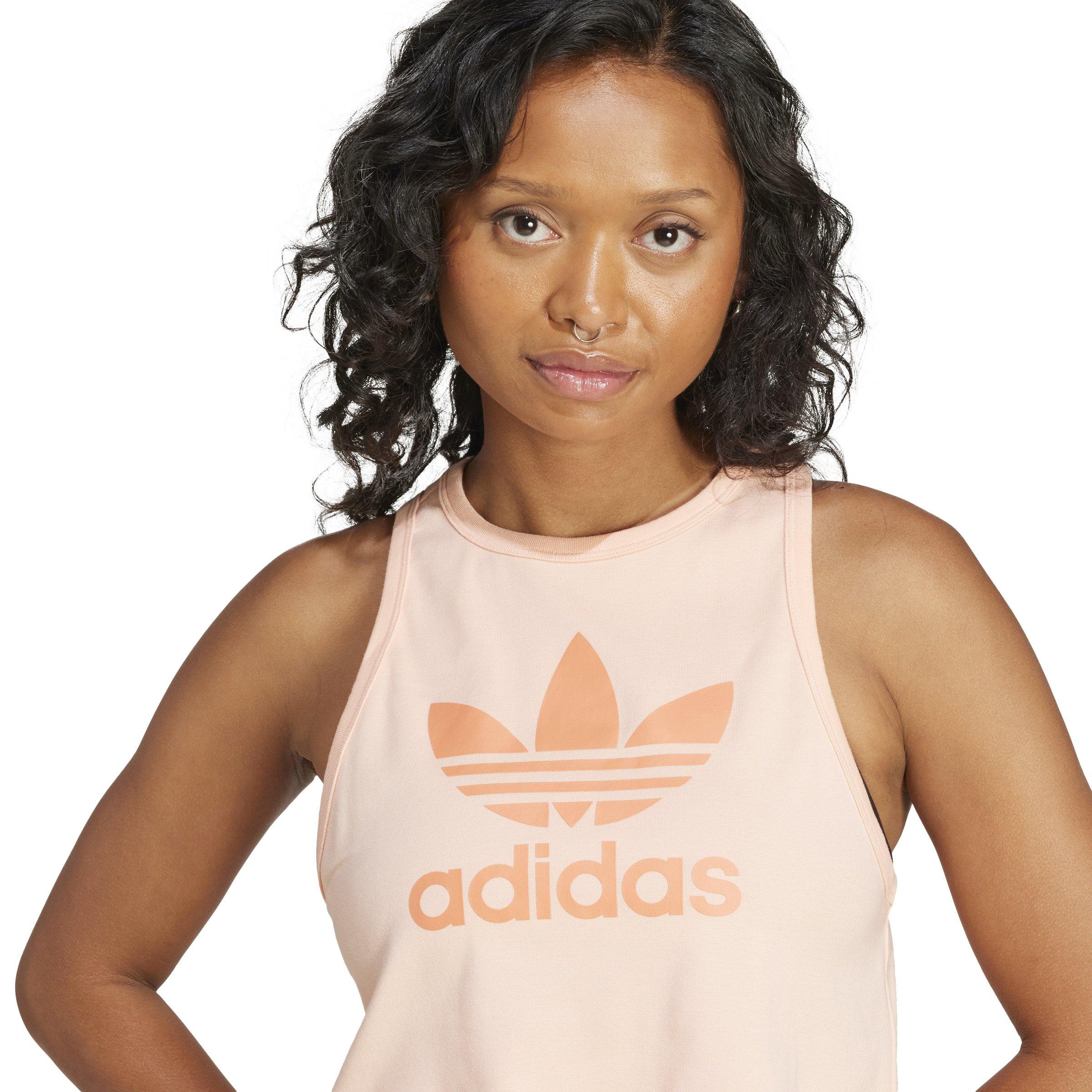 adidas Originals Women's Trefoil Tank Top - Pink - PINK Thumbnail View 3