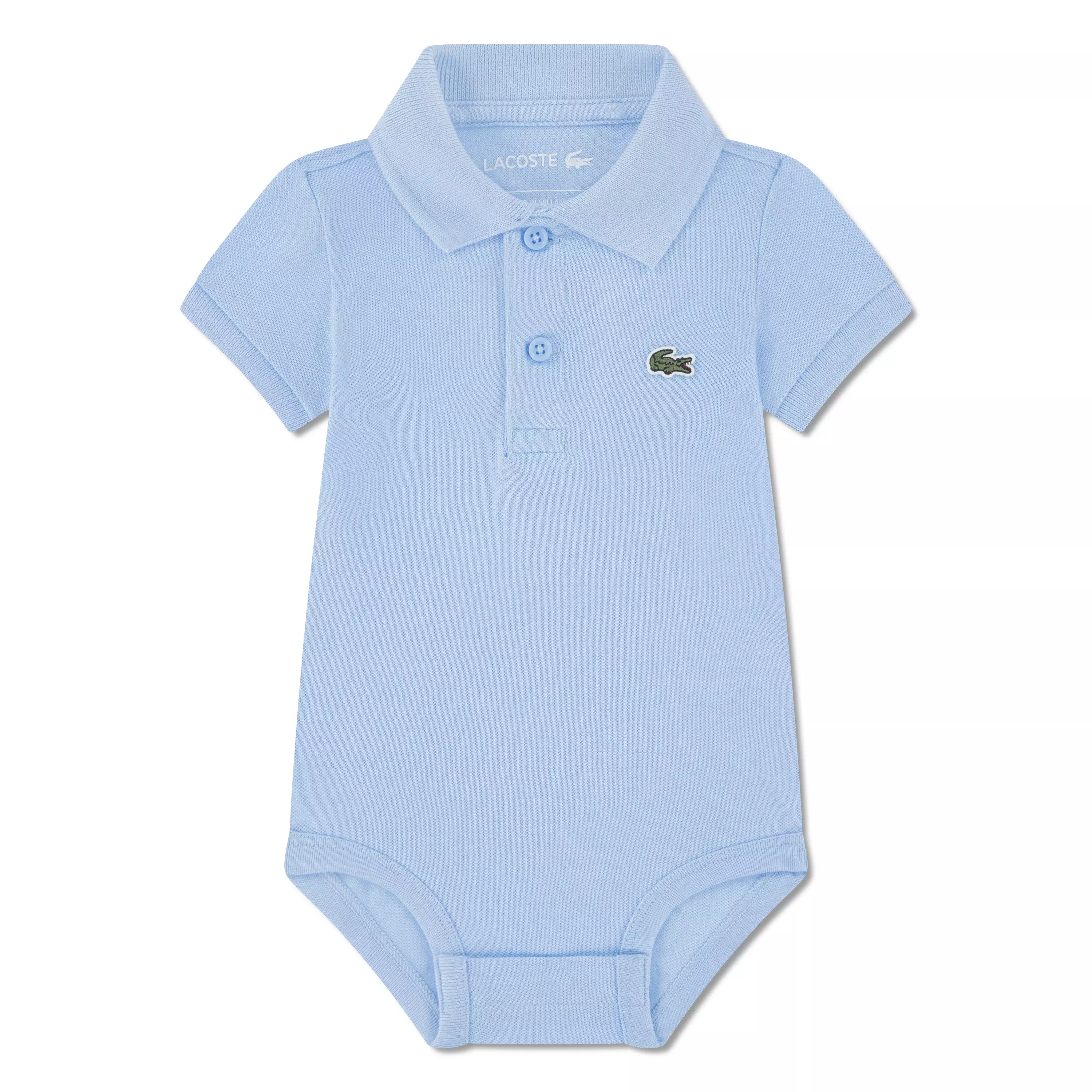 Lacoste Infant Boys' Classic Pique Polo Bodysuit - Lt Blue - LT BLUE