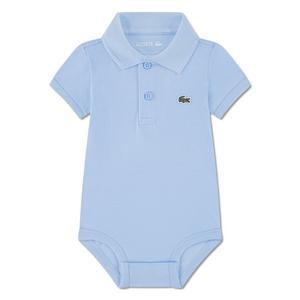Lacoste Infant Boys' Classic Pique Polo Bodysuit -Lt Blue