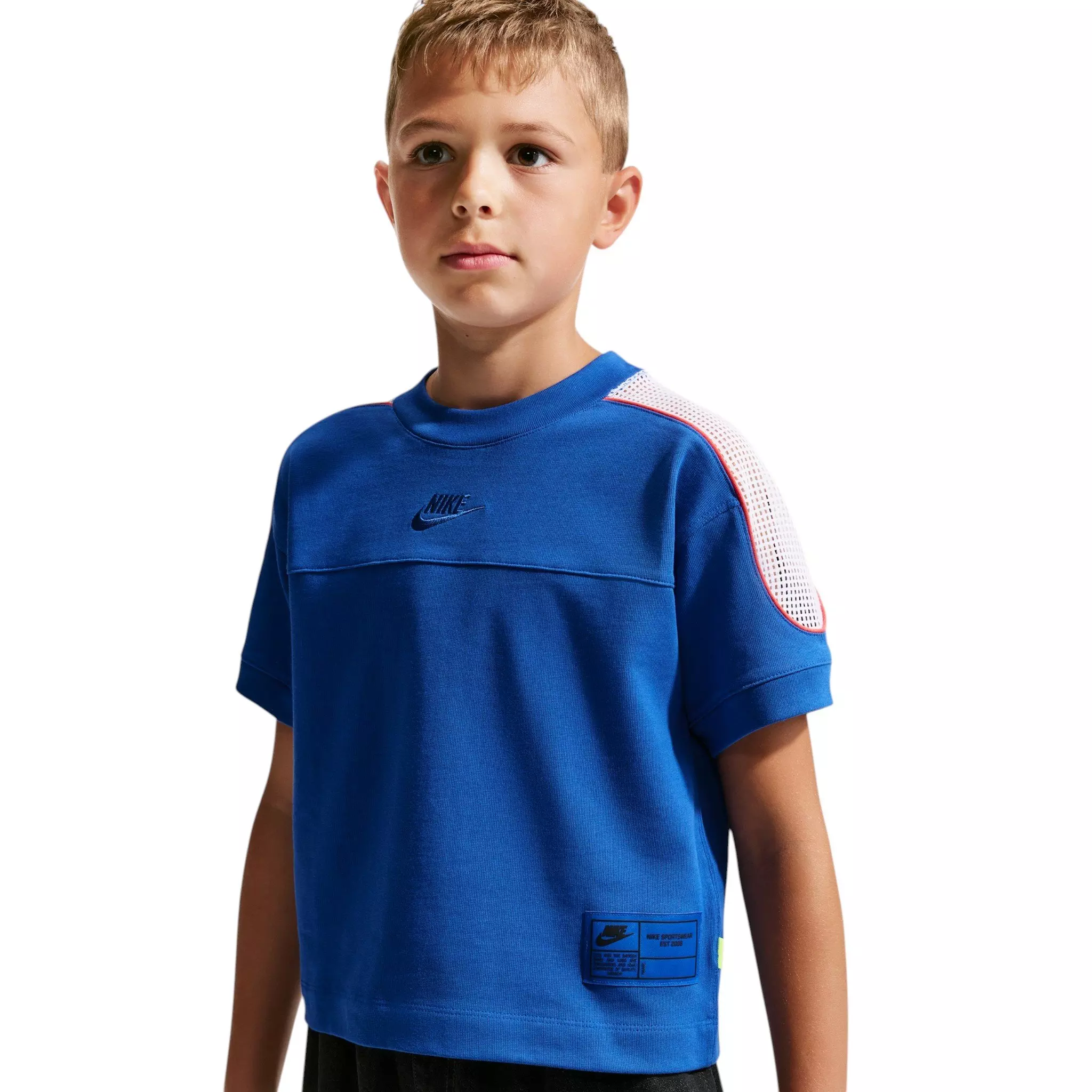 Nike Big Kids' Sportswear Collection Short-Sleeve Top - Royal - ROYAL