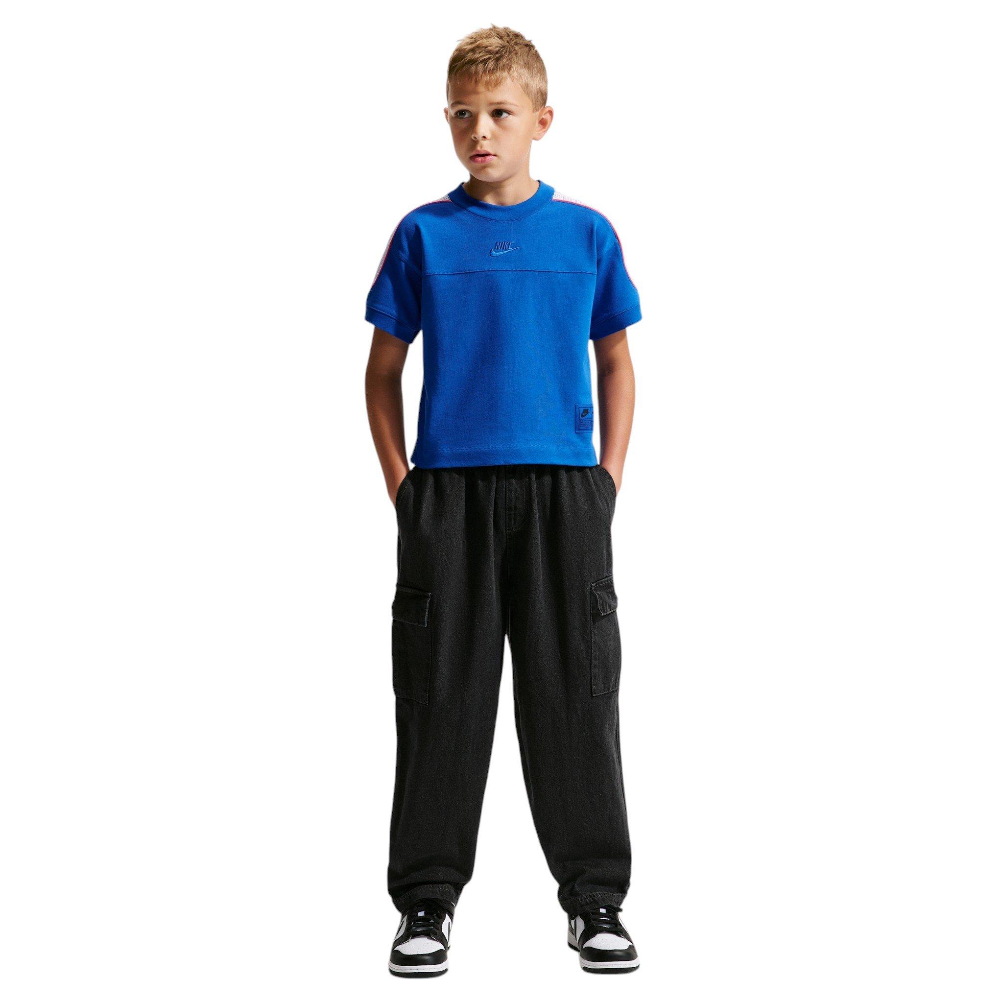 Nike Sportswear Collection Big Kids' Royal Short-Sleeve Top