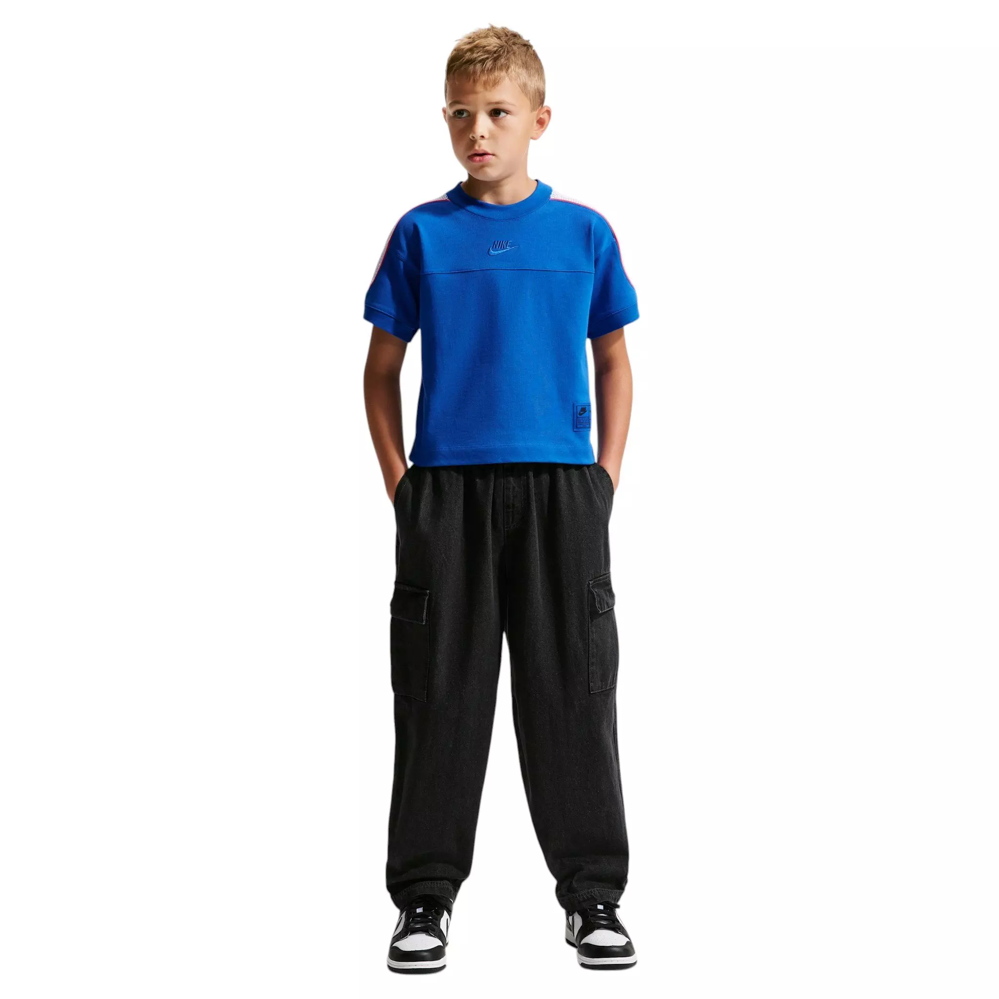 Nike Big Kids' Sportswear Collection Short-Sleeve Top - Royal - ROYAL