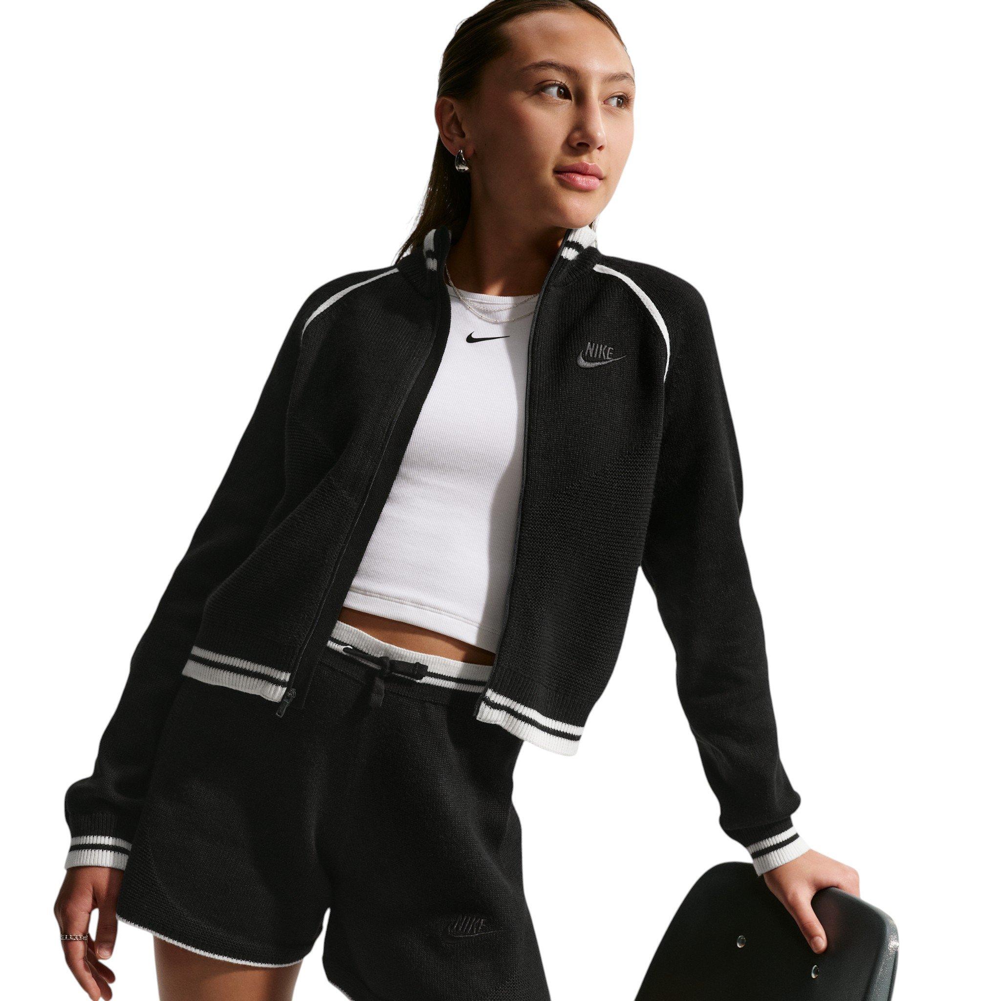 Nike Sportswear Big Girls' Black Sweater Track Shorts
