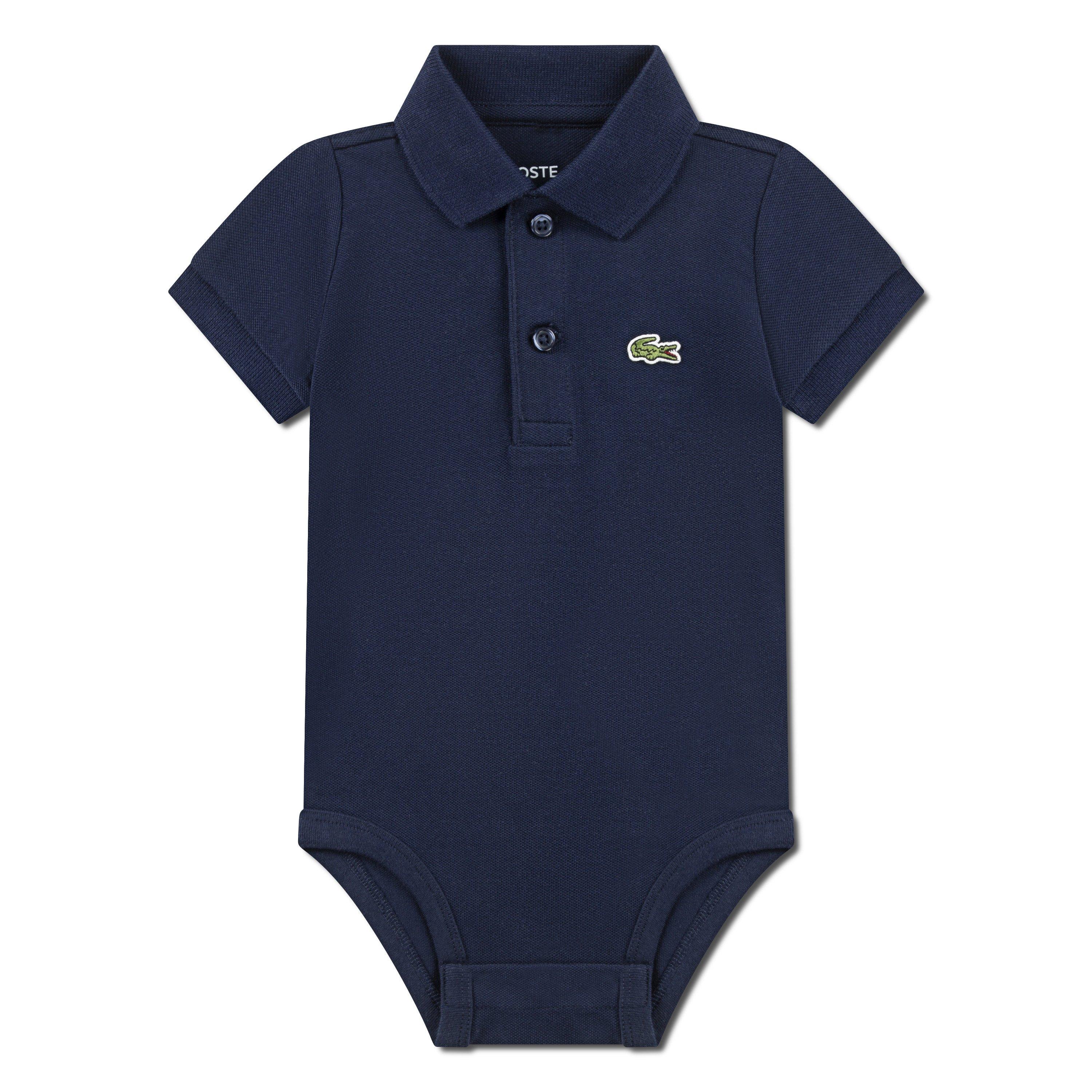 Lacoste Infant Boys' Classic Pique Polo Bodysuit - Blue - BLUE Thumbnail View 1