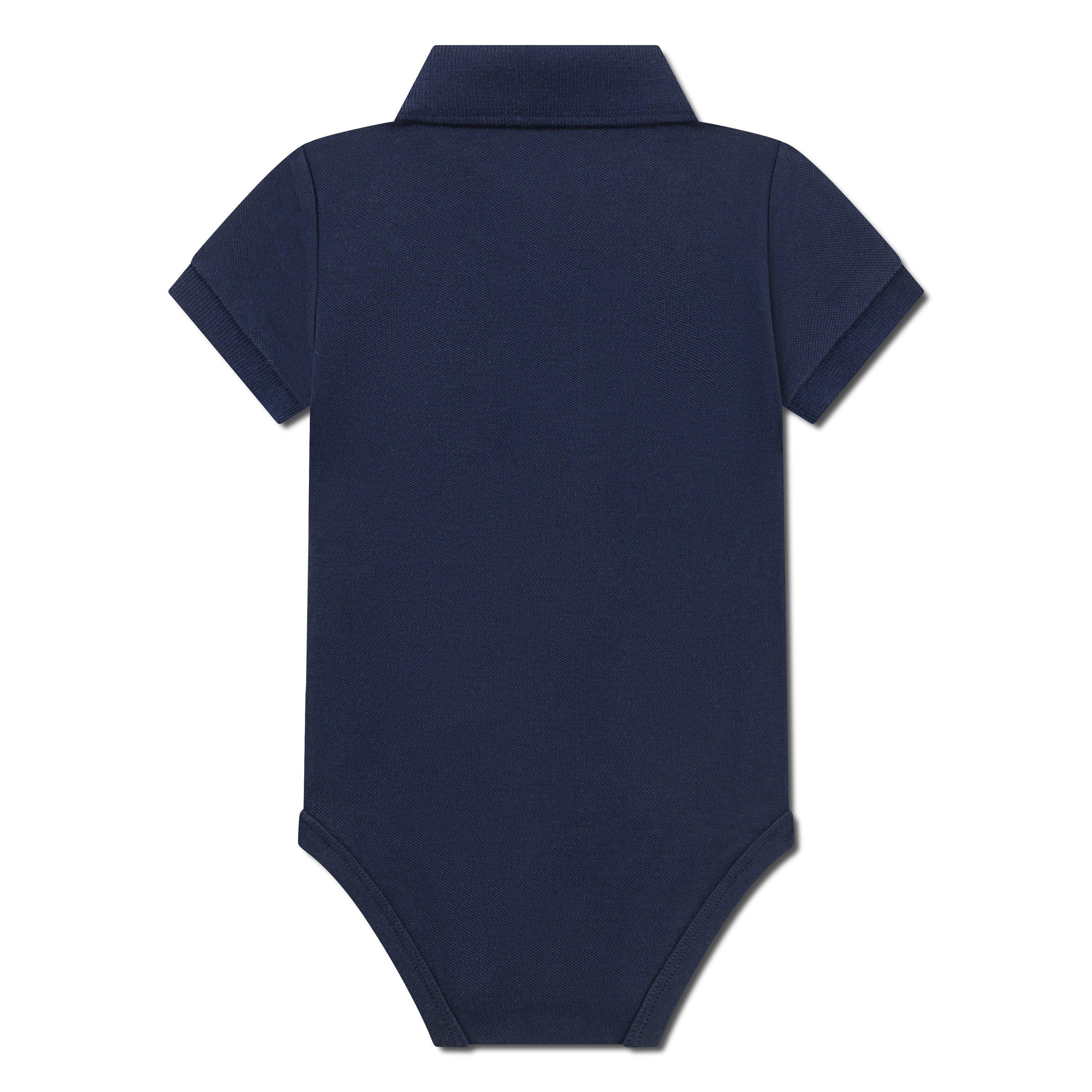 Lacoste Infant Boys' Classic Pique Polo Bodysuit - Blue - BLUE Thumbnail View 2