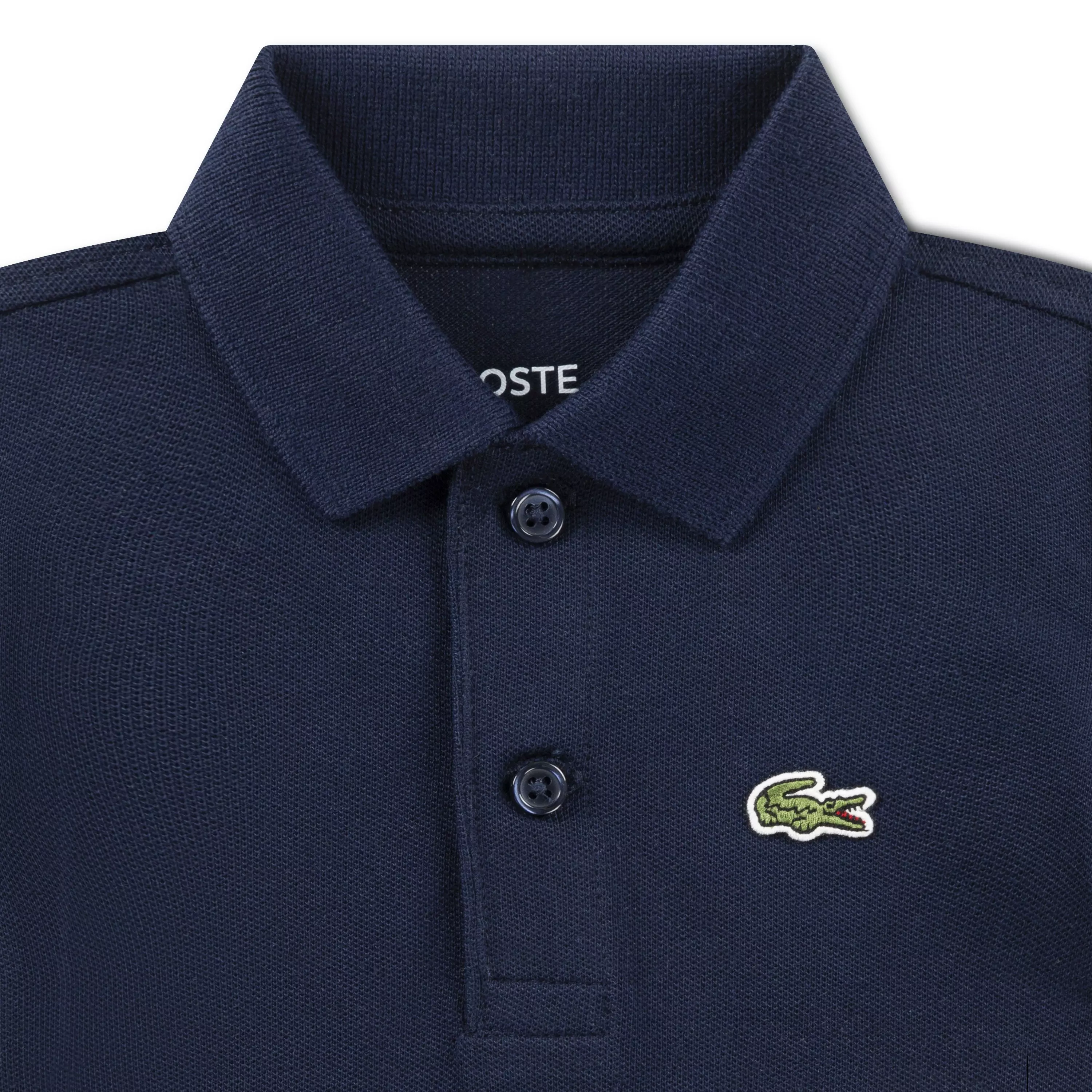 Lacoste Infant Boys' Classic Pique Polo Bodysuit -Blue - BLUE