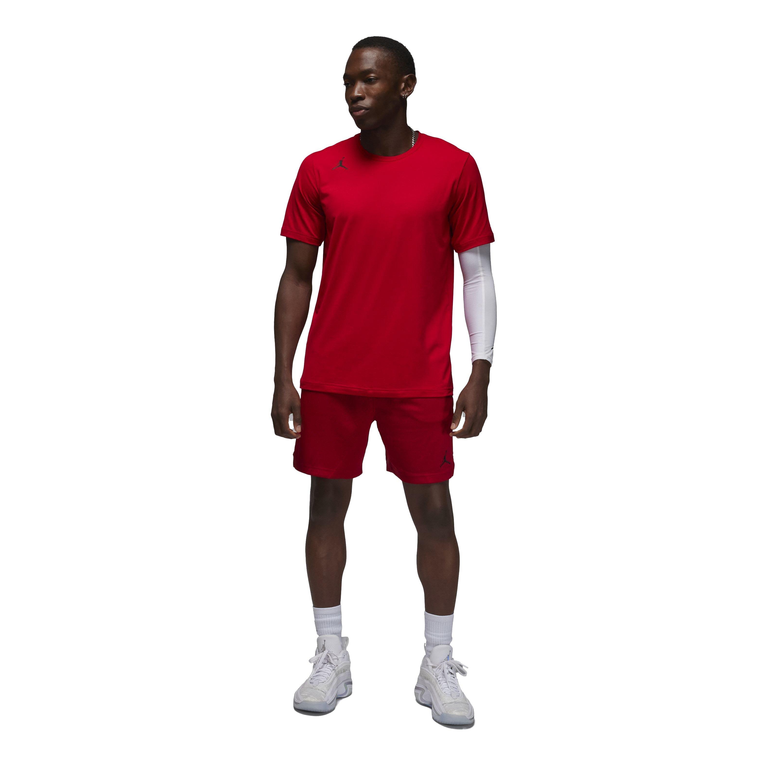 Jordan Men's Dri-FIT Sport Mesh Shorts - RED Thumbnail View 6