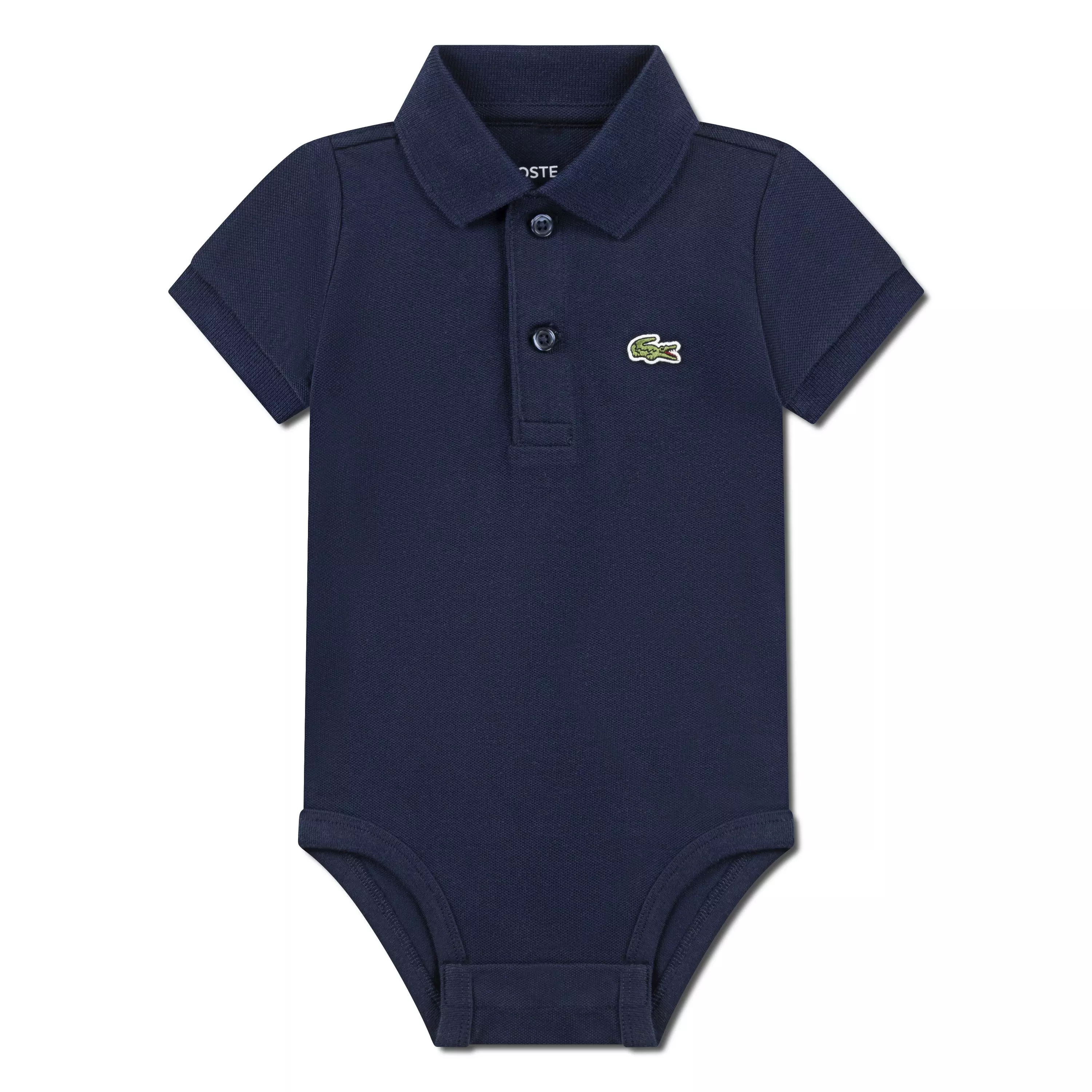 Lacoste Toddler Boys' Classic Pique Polo Bodysuit - Blue - BLUE