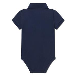 Lacoste Toddler Boys' Classic Pique Polo Bodysuit -Blue