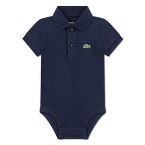 Lacoste Toddler Boys' Classic Pique Polo Bodysuit -Blue