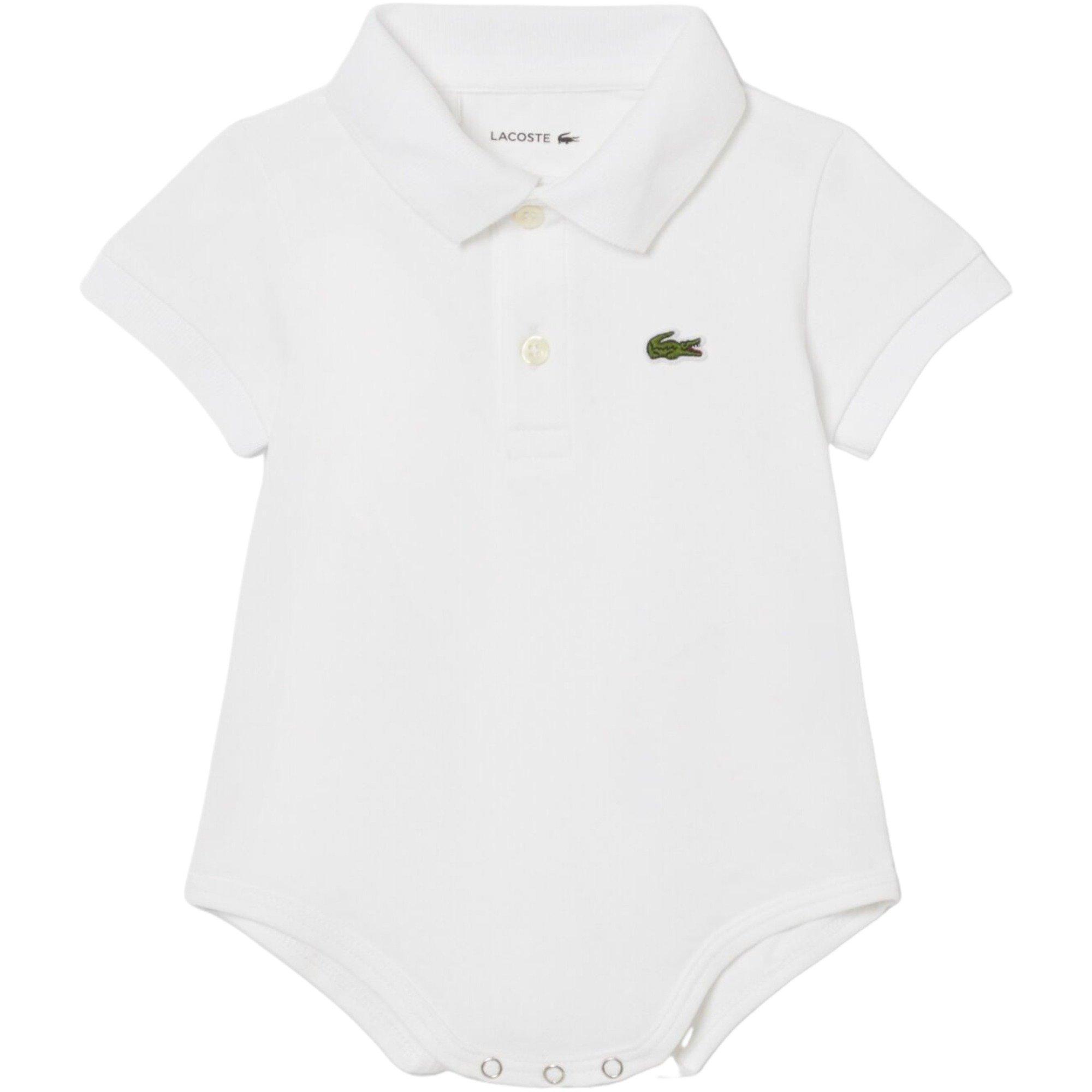 Lacoste Classic Pique Polo Infant Boys' White Bodysuit