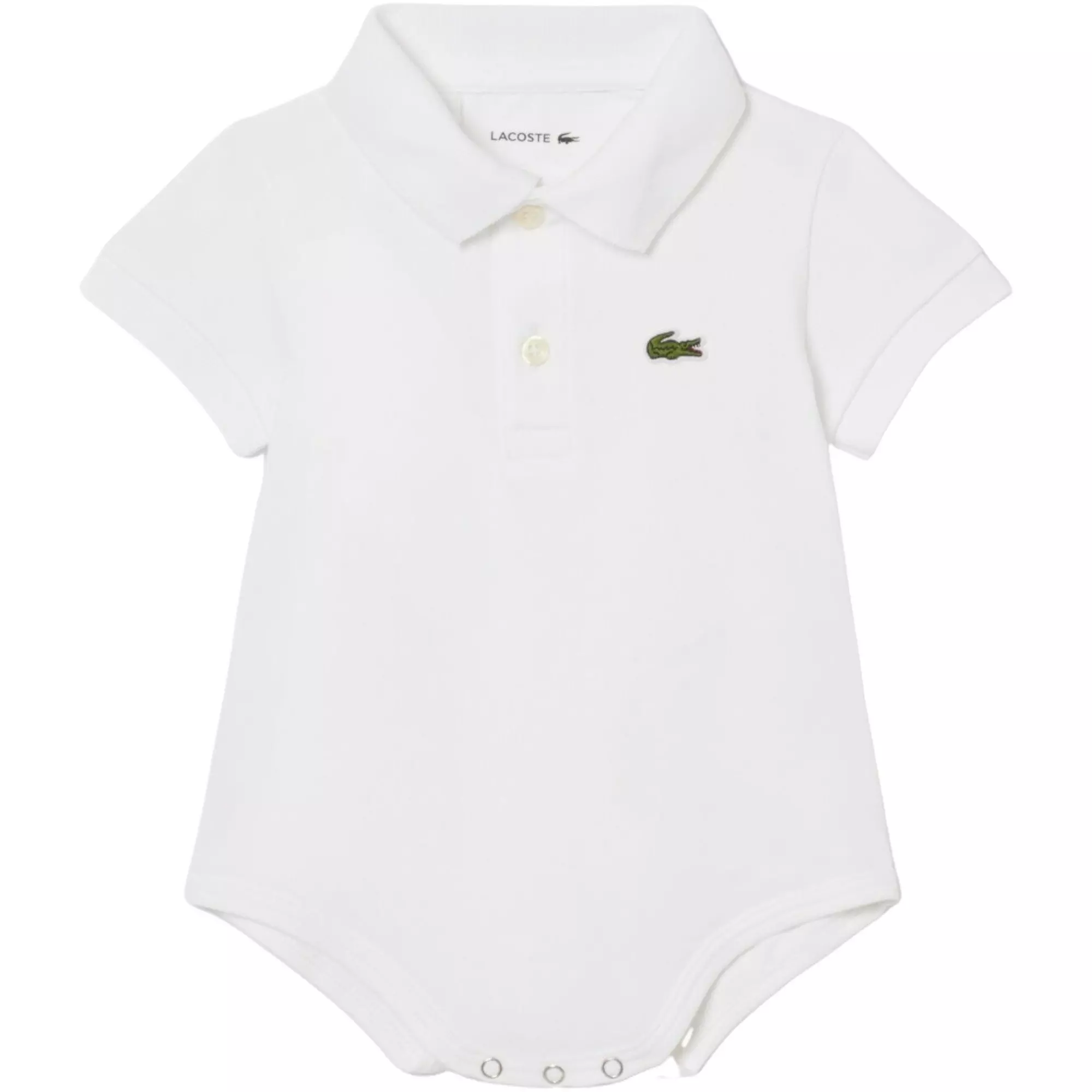 Lacoste Infant Boys' Classic Pique Polo Bodysuit - White - WHITE