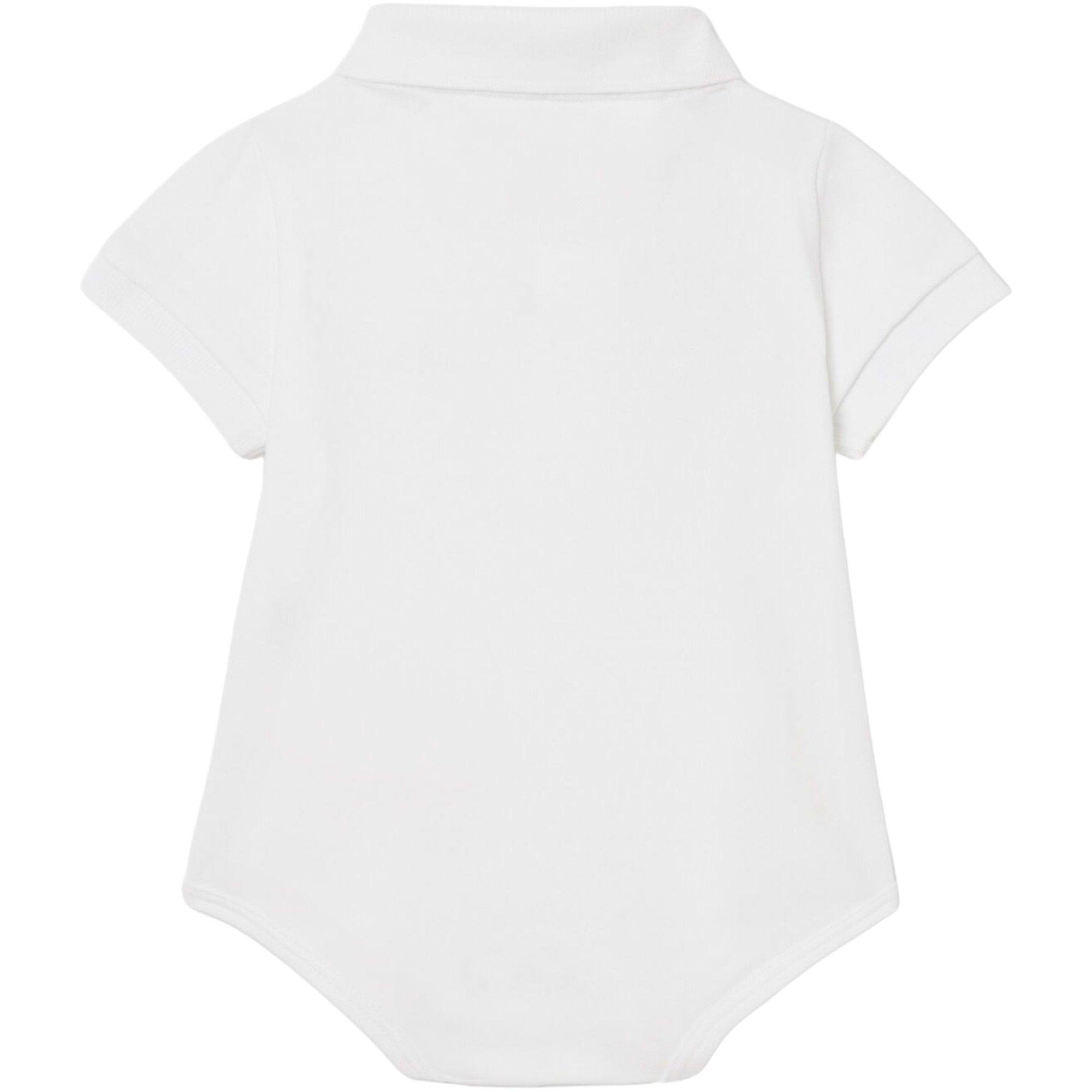 Lacoste Classic Pique Polo Infant Boys' White Bodysuit