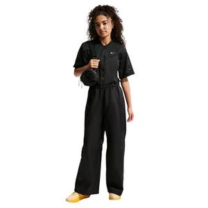 Nike Big Girls' Sportswear Woven Dance Jumpsuit - Black