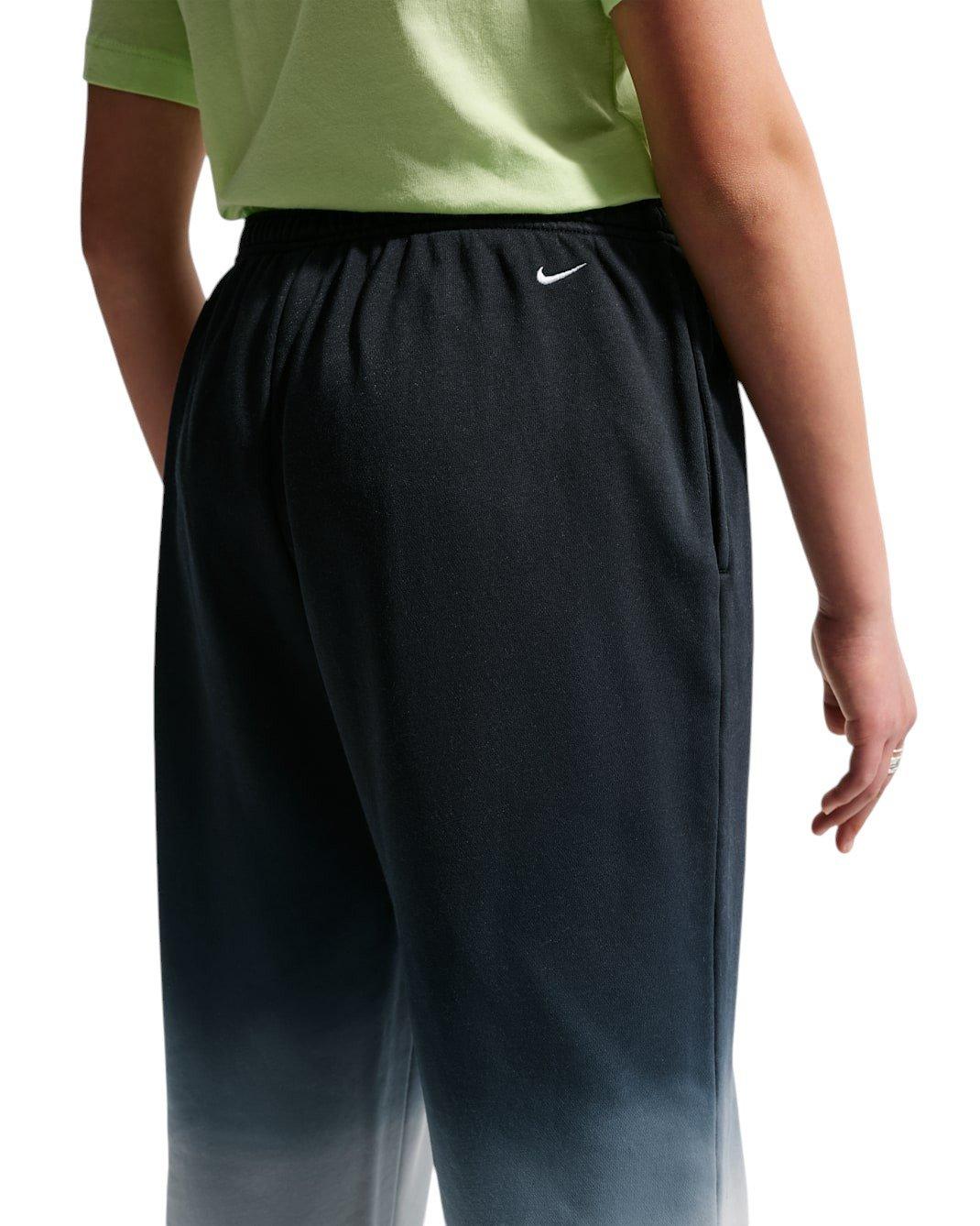 Nike Sportswear Studio Fleece Big Girls' Black/Lt Smoke Grey Ombre Loose Pants