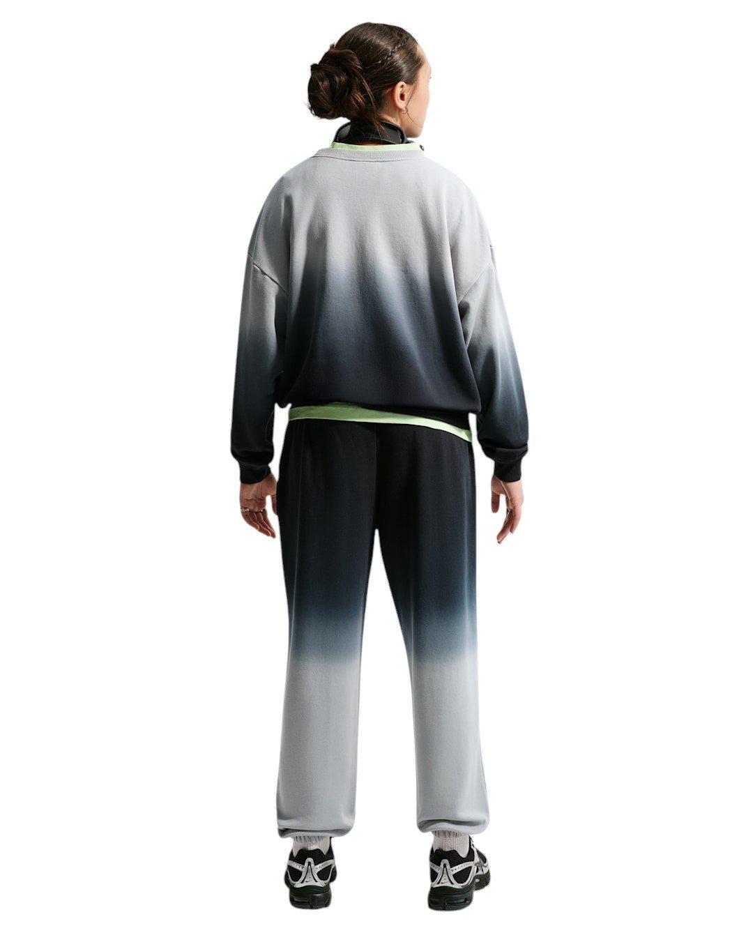 Nike Big Girls' Sportswear Studio Fleece Ombre Loose Pants - Black/Lt Smoke Grey - BLACK/LT SMOKE GREY Thumbnail View 5