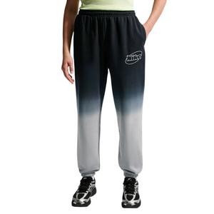 Nike Big Girls' Sportswear Studio Fleece Ombre Loose Pants - Black/Lt Smoke Grey
