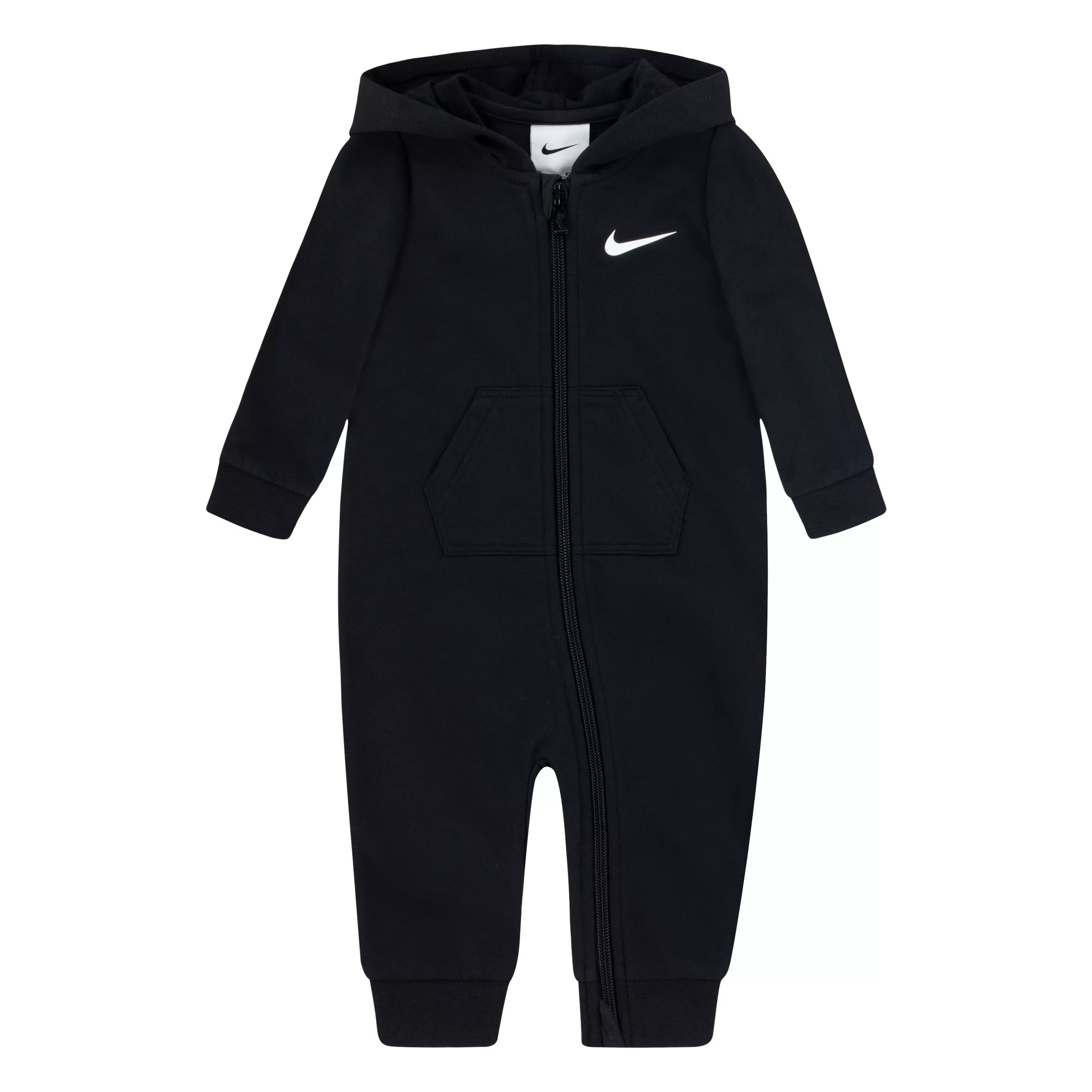 Nike Infant Boys' Essentials Hooded Coverall - Black - BLACK