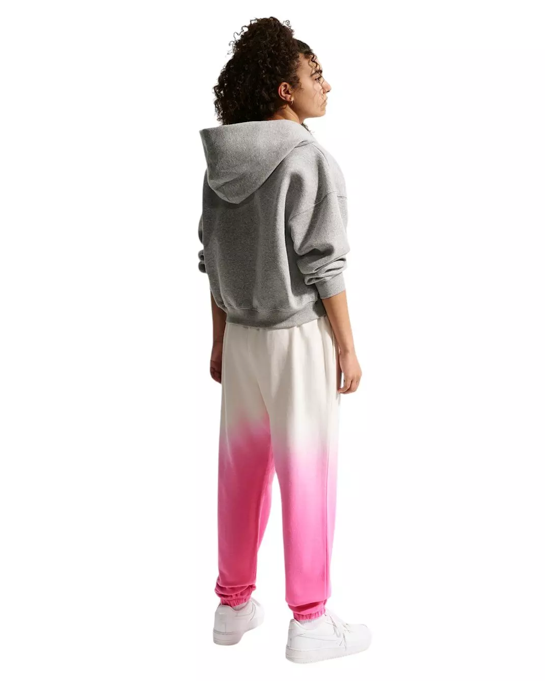 Nike Big Girls' Sportswear Studio Fleece Ombre Loose Pants - Sail/Pink - SAIL/PINK