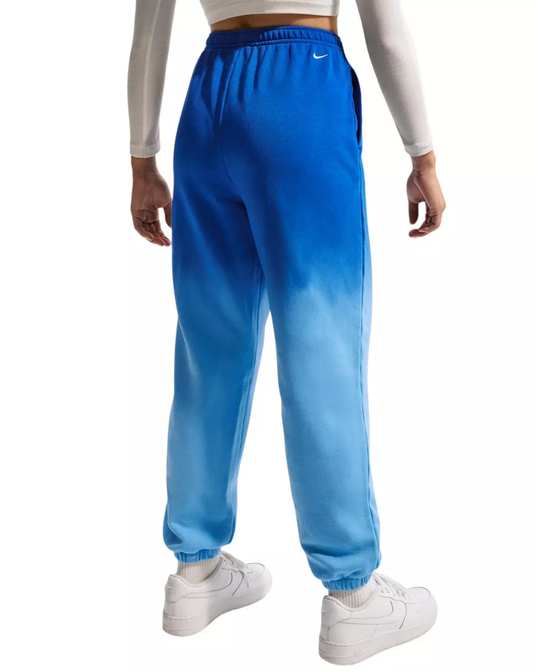 Nike Big Girls' Sportswear Studio Fleece Ombre Loose Pants - Royal/Football Blue - ROYAL/FOOTBALL BLUE
