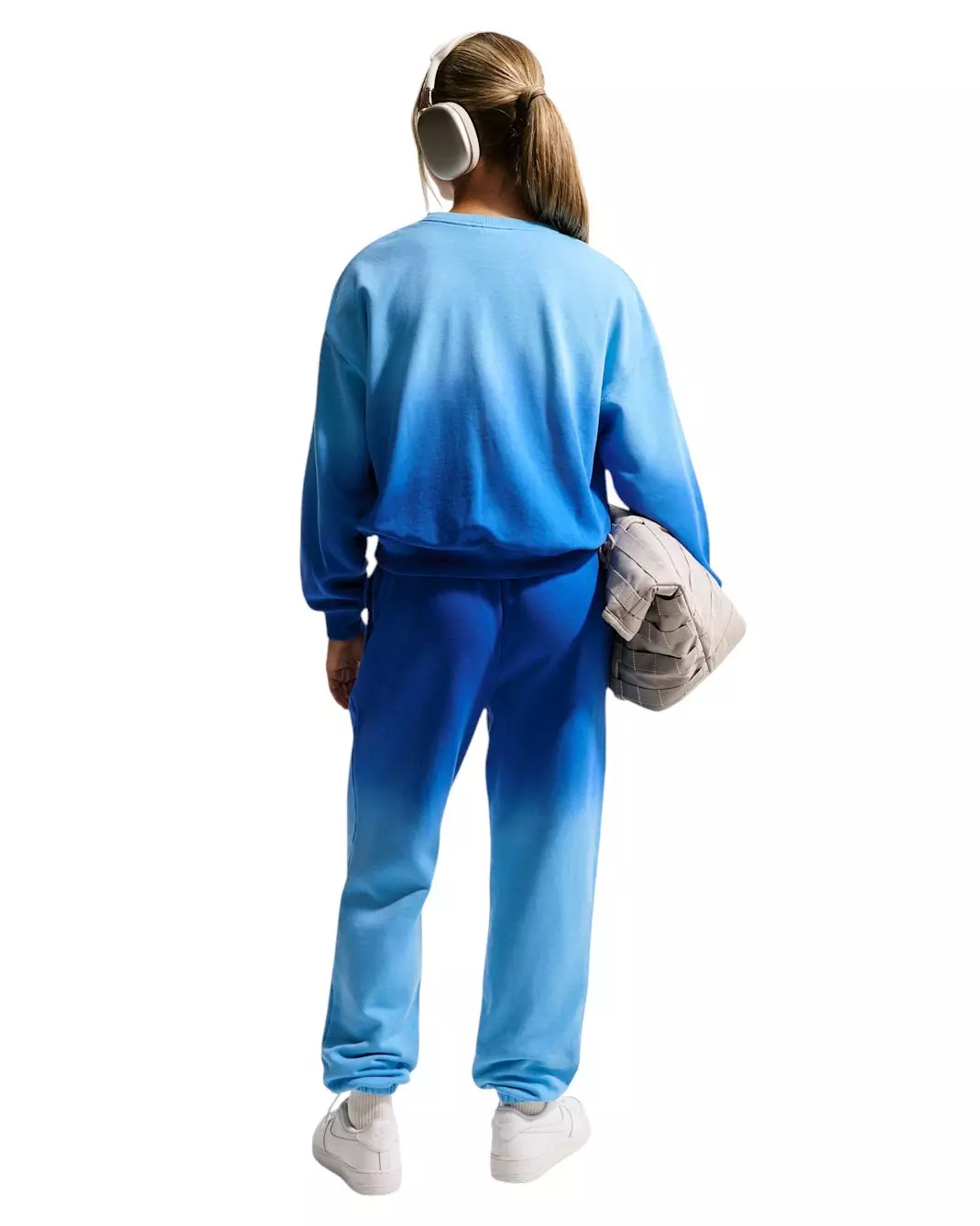 Nike Big Girls' Sportswear Studio Fleece Ombre Loose Pants - Royal/Football Blue - ROYAL/FOOTBALL BLUE