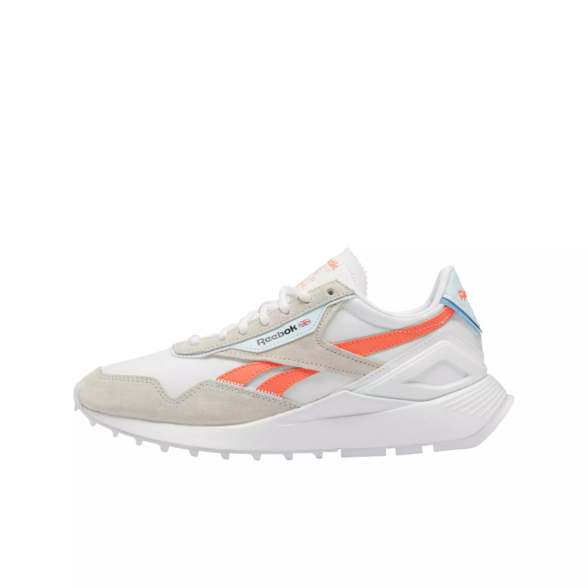 Reebok Classic Legacy AZ "Ftwr White/Moonstone/Orange Flare" Women's Shoe - WHITE
