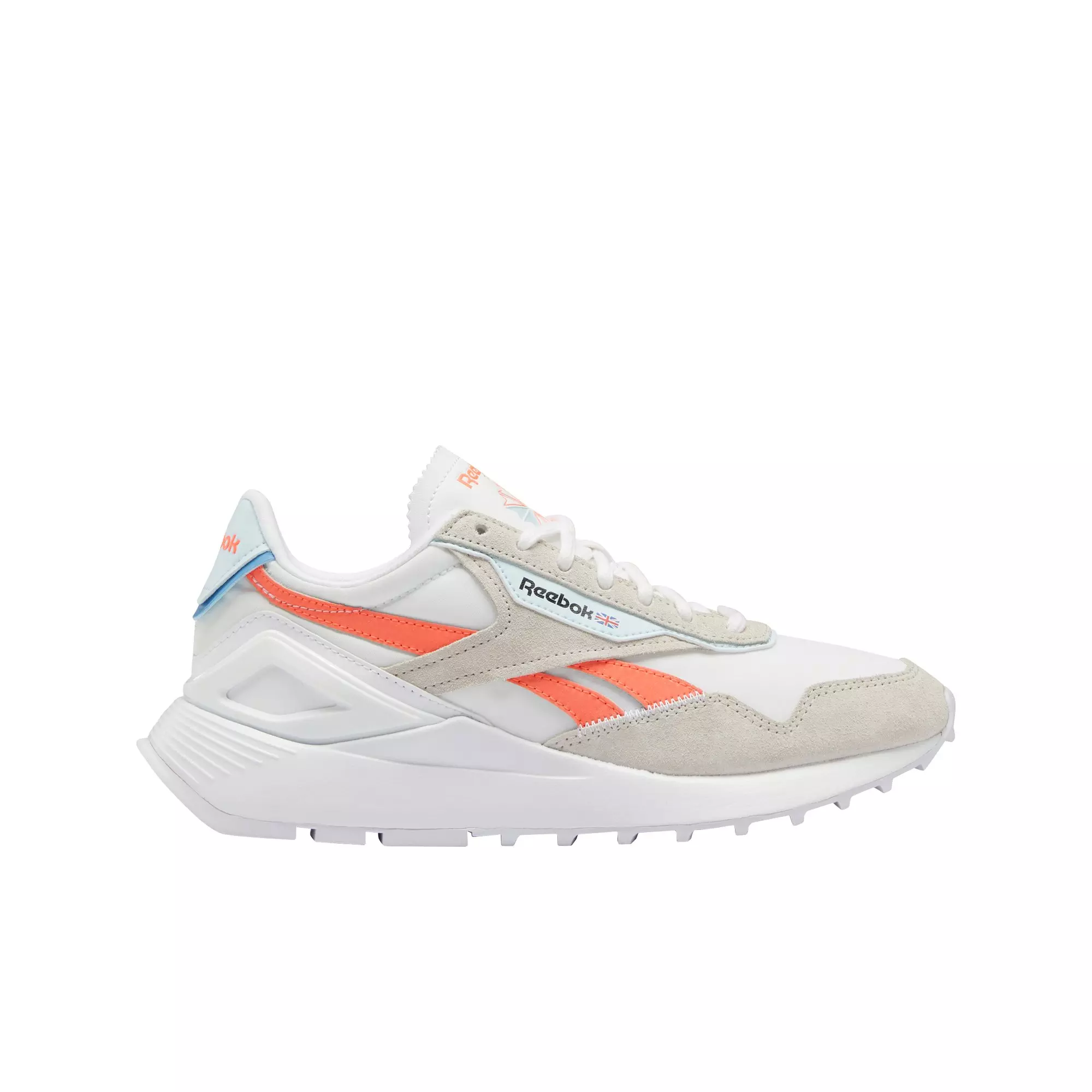 Reebok Classic Legacy AZ "Ftwr White/Moonstone/Orange Flare" Women's Shoe - WHITE