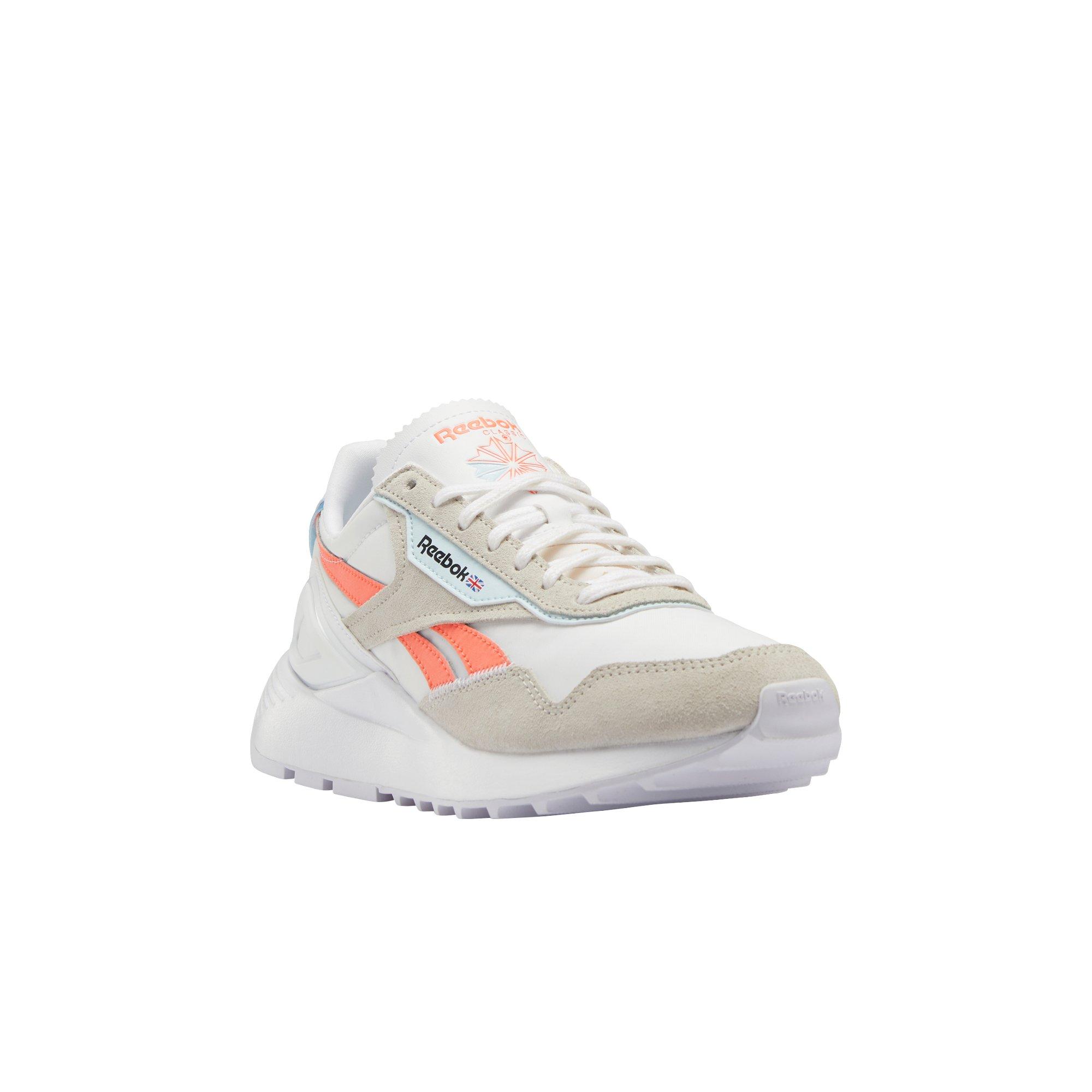 Reebok Classic Legacy AZ "Ftwr White/Moonstone/Orange Flare" Women's Shoe - WHITE Thumbnail View 4