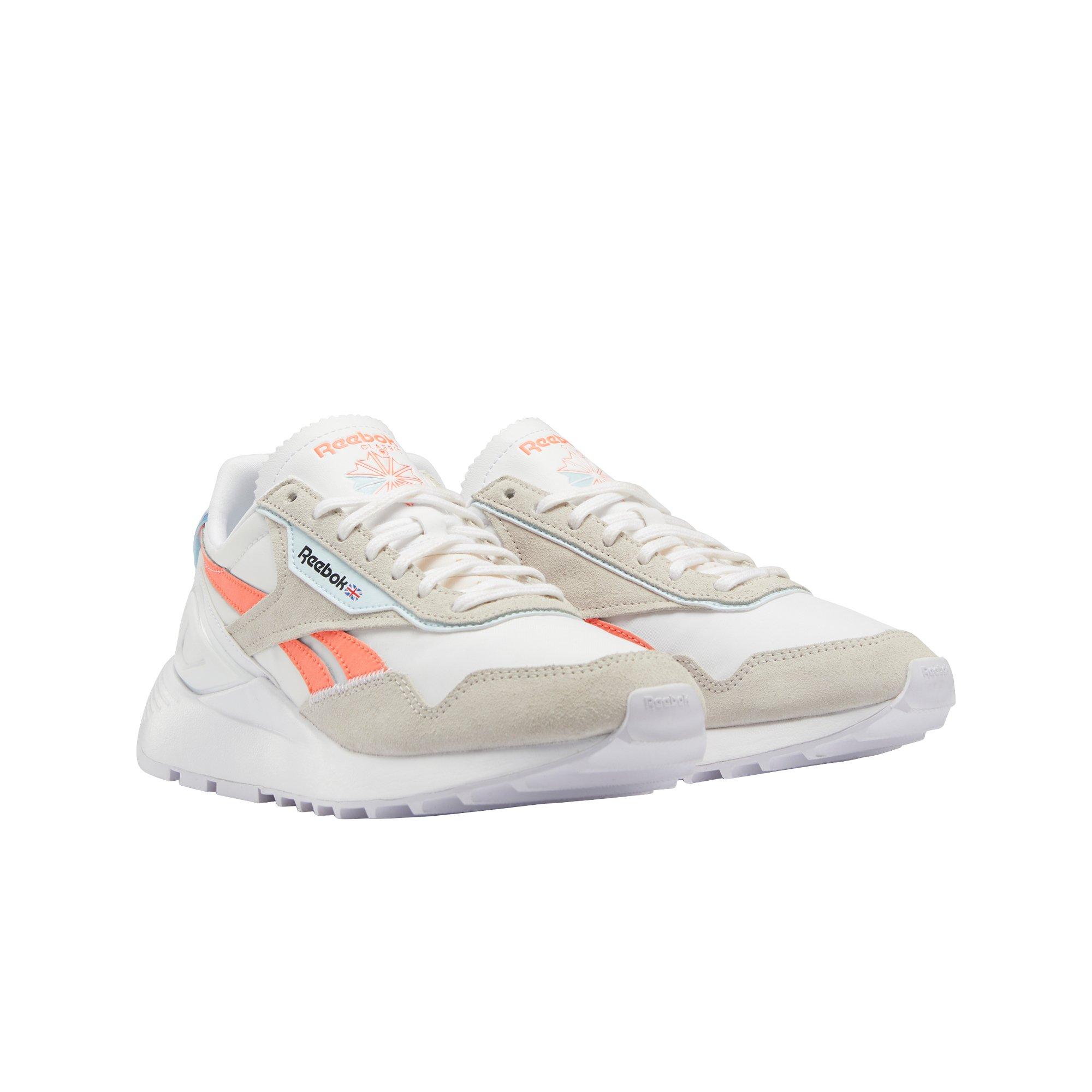 Reebok Classic Legacy AZ "Ftwr White/Moonstone/Orange Flare" Women's Shoe - WHITE Thumbnail View 5