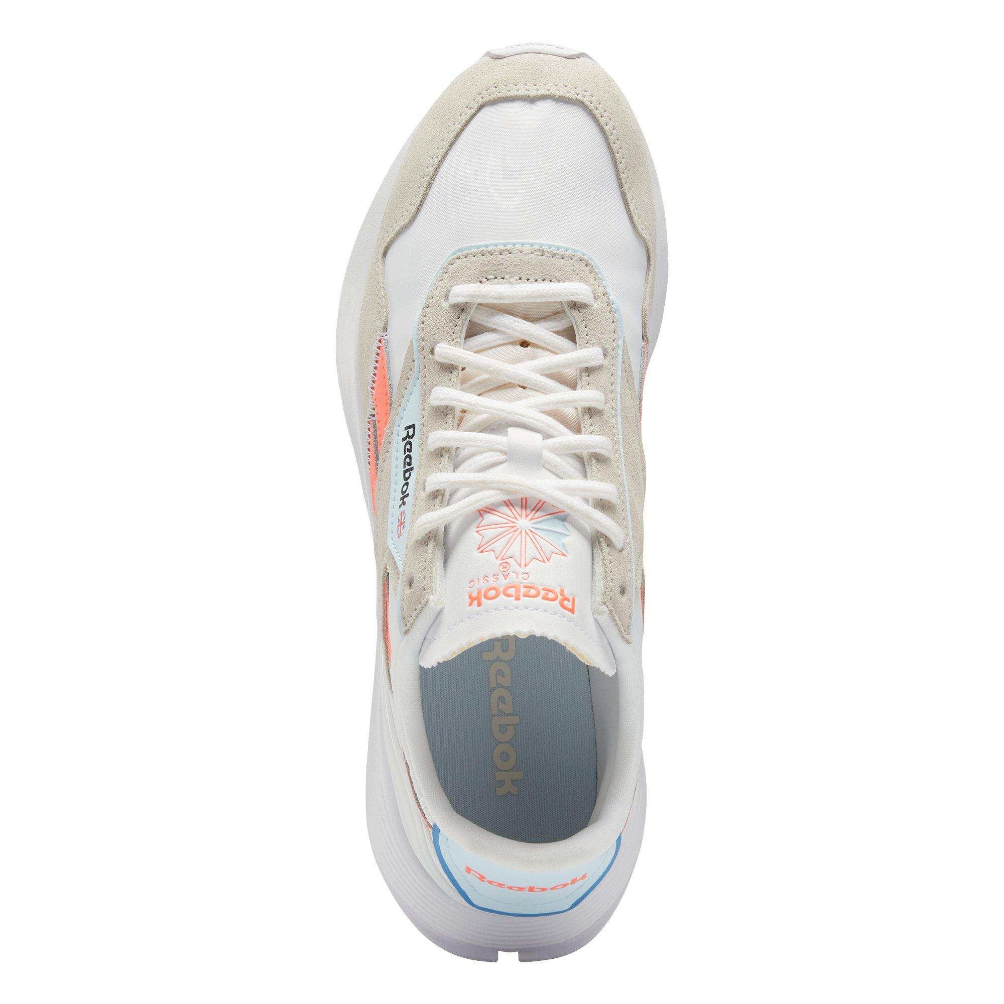 Reebok Classic Legacy AZ "Ftwr White/Moonstone/Orange Flare" Women's Shoe - WHITE Thumbnail View 8