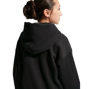 Nike Big Girls' Sportswear Studio Fleece Oversized Full-Zip Jacket - Black
