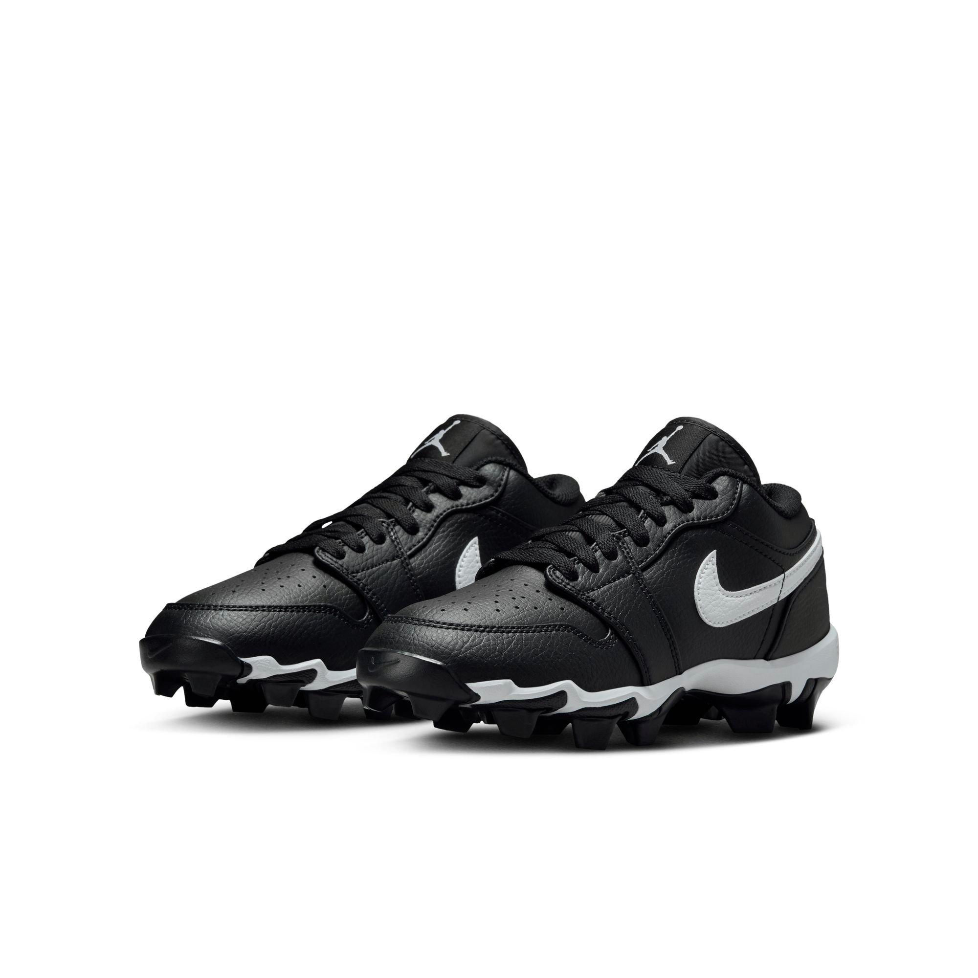 Jordan 1 Low Preschool Boys' "Black/White/White" Football Cleat