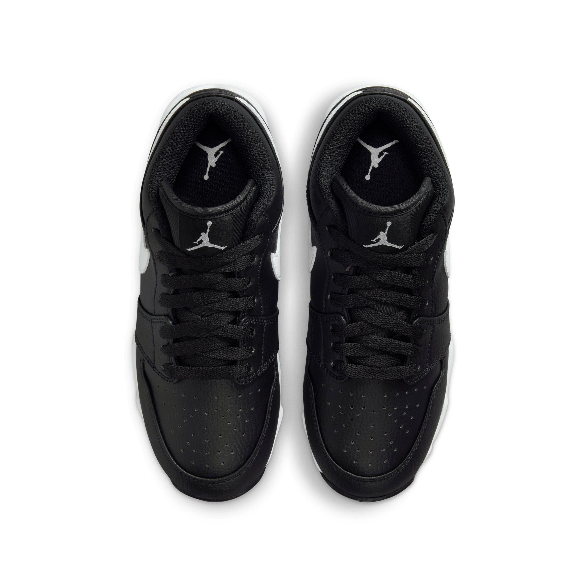 Jordan 1 Low Preschool Boys' "Black/White/White" Football Cleat