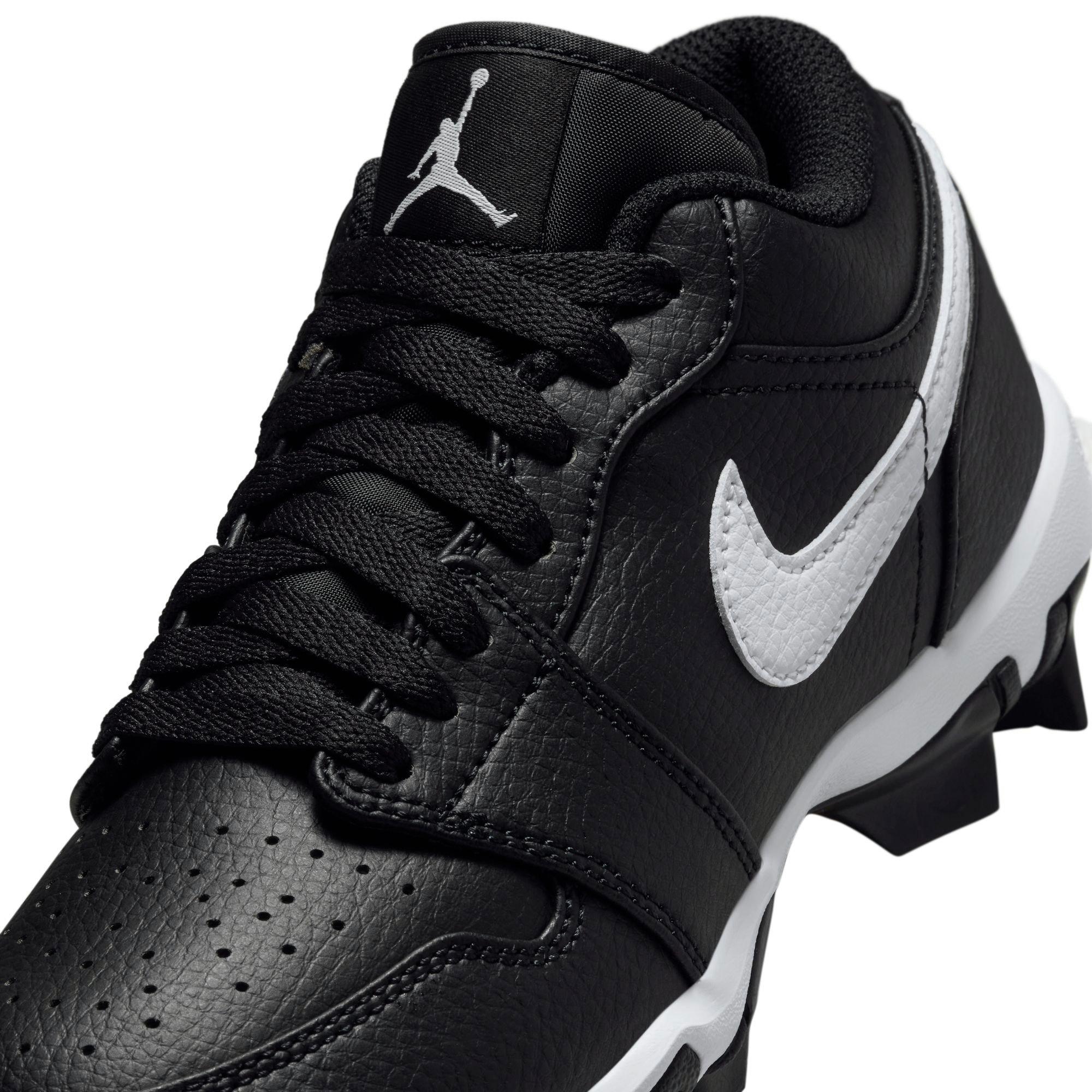 Jordan 1 Low Preschool Boys' "Black/White/White" Football Cleat