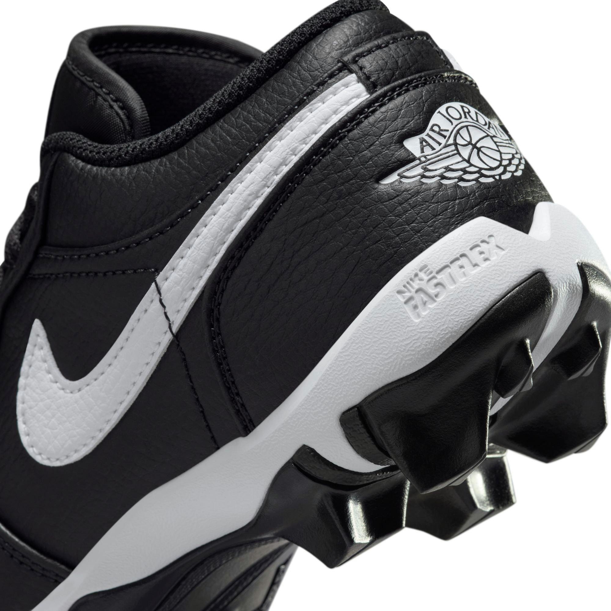 Jordan 1 Low Preschool Boys' "Black/White/White" Football Cleat