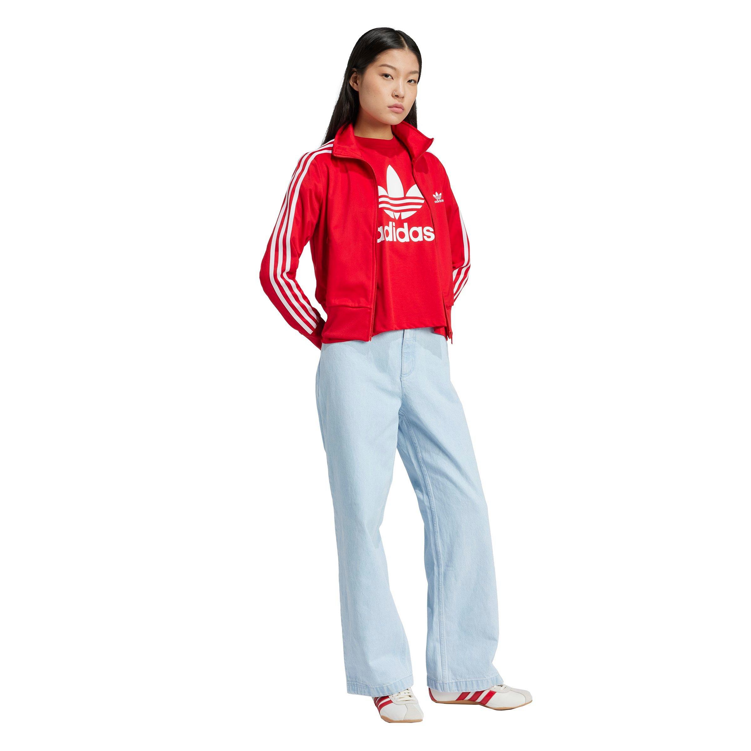 adidas Originals Women's Premium Essentials Denim Joggers -Blue - DENIM BLUE Thumbnail View 5