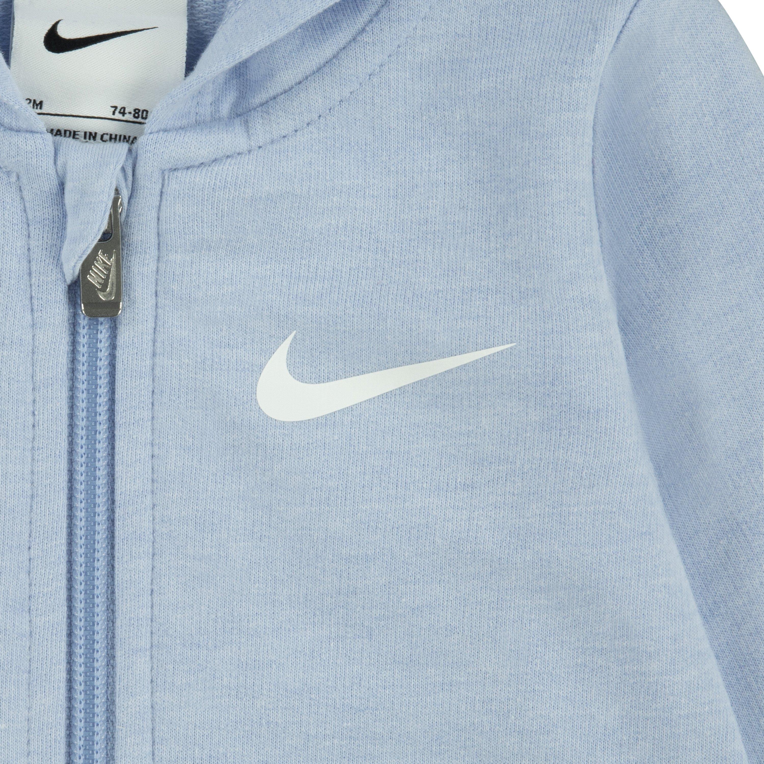 Nike Essentials Hooded Toddler Boys' Lt Blue Coverall